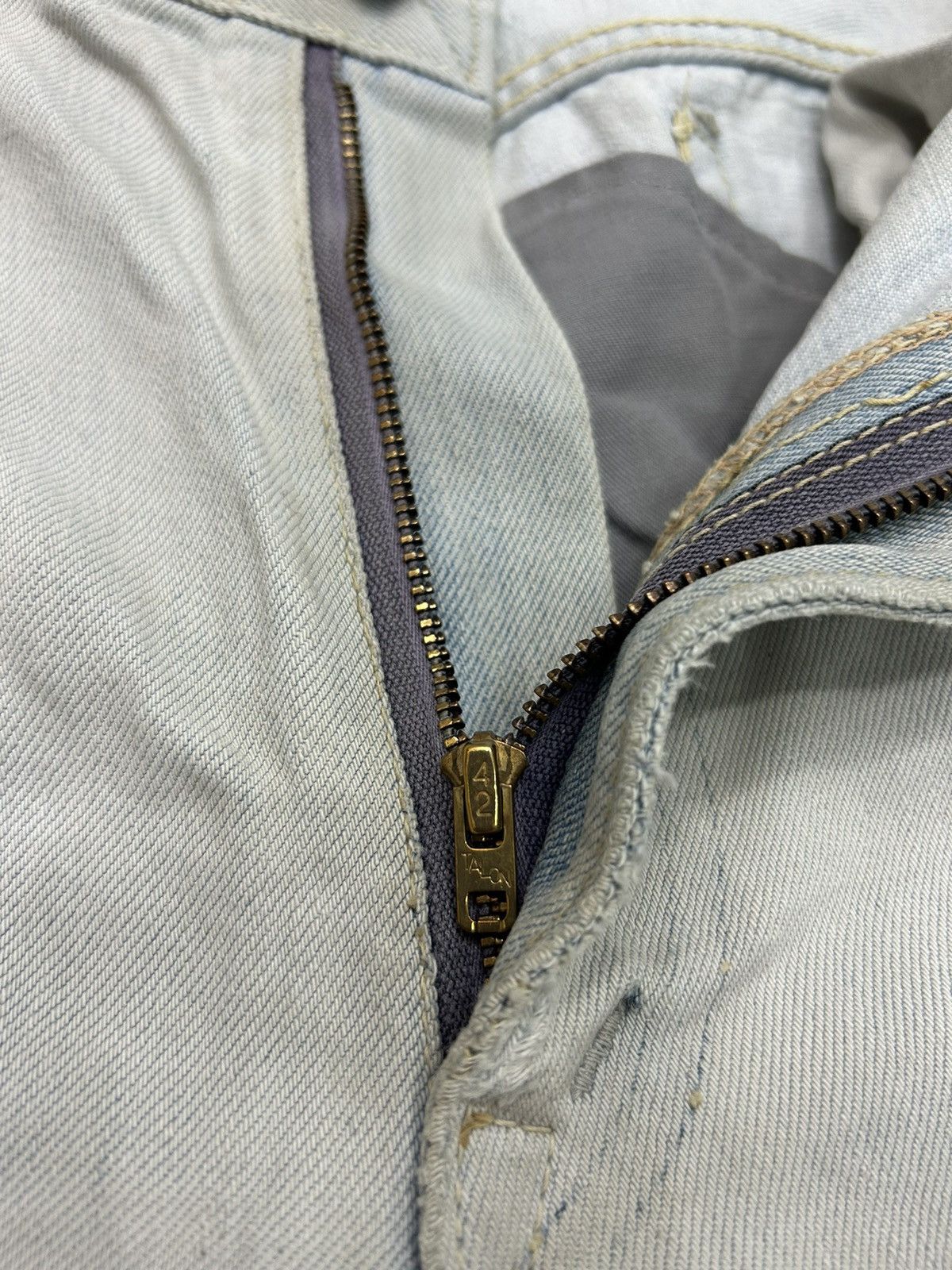 Japanese Brand Vintage 70's Canton X-West Distressed Denim Size US 33 - 5 Thumbnail