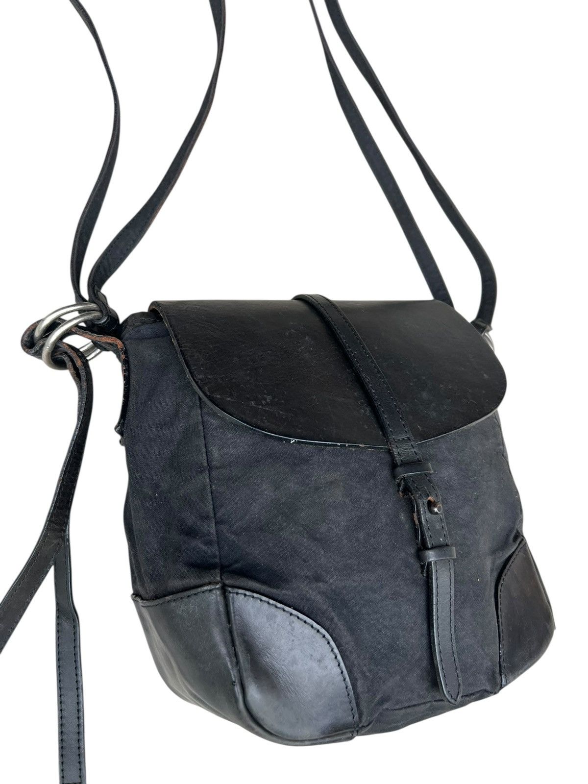 Leather × Yohji Yamamoto 2004 Yohji Yamamoto Y’s Leather Bag Size ONE SIZE - 5 Thumbnail