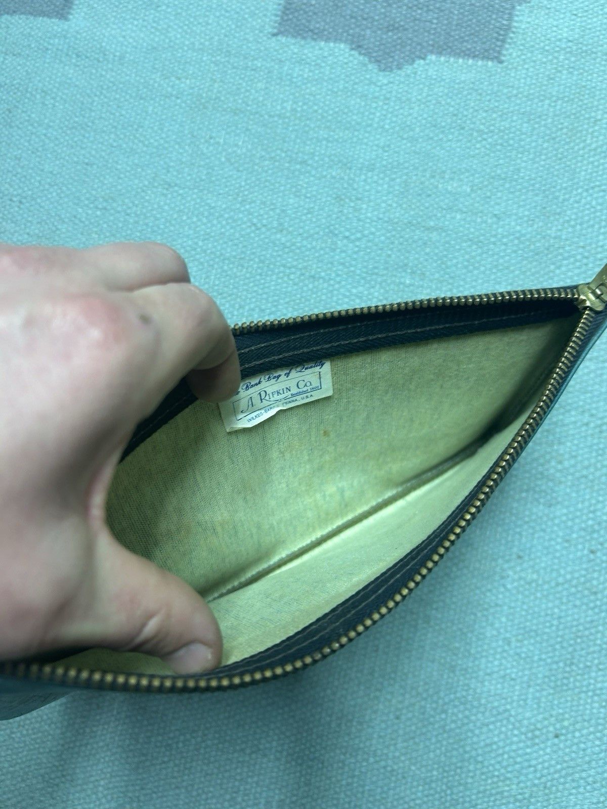 Vintage Vtg Rifkin bank deposit money bag state savings bank Indiana Size ONE SIZE - 6 Thumbnail