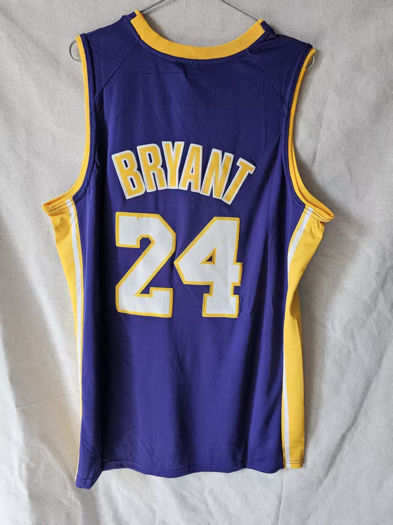 NBA Los Angeles Lakers 24 Kobe Bryant Jersey Stitched Purple Size US M / EU 48-50 / 2 - 2 Thumbnail