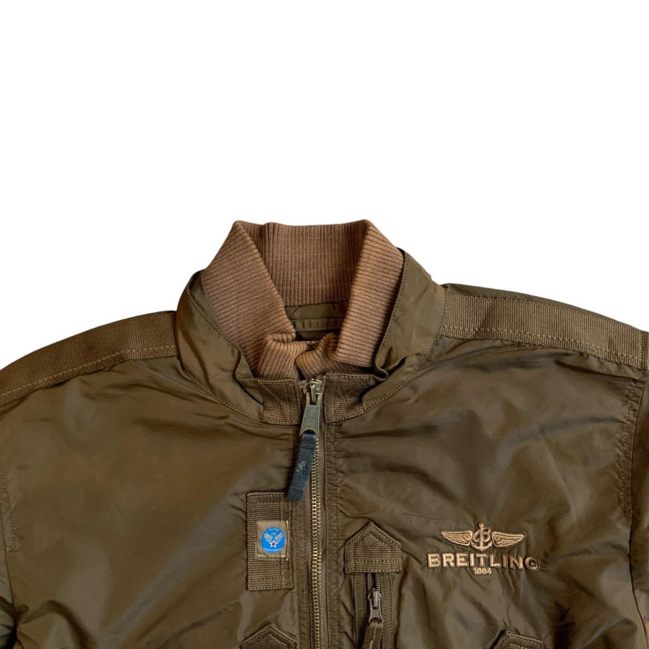 Alpha Industries × Breitling Alpha Industries x Breitling Nylon Bomber Flight Jacket USA Size US L / EU 52-54 / 3 - 7 Thumbnail