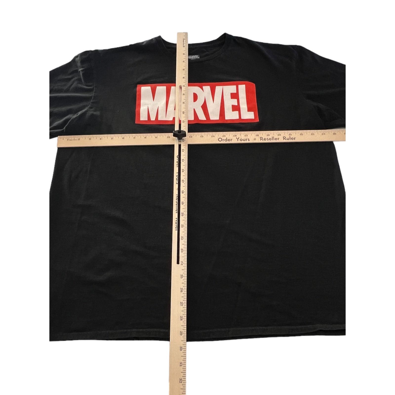 Marvel Comics Marvel Logo Black T-Shirt Size 2XL Size US XXL / EU 58 / 5 - 7 Thumbnail
