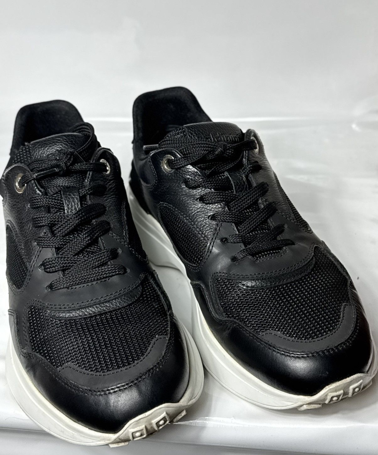 Baldinini Baldinini Black Leather Casual Shoes Sneakers Size 40 Size US 7 / EU 40 - 11 Thumbnail