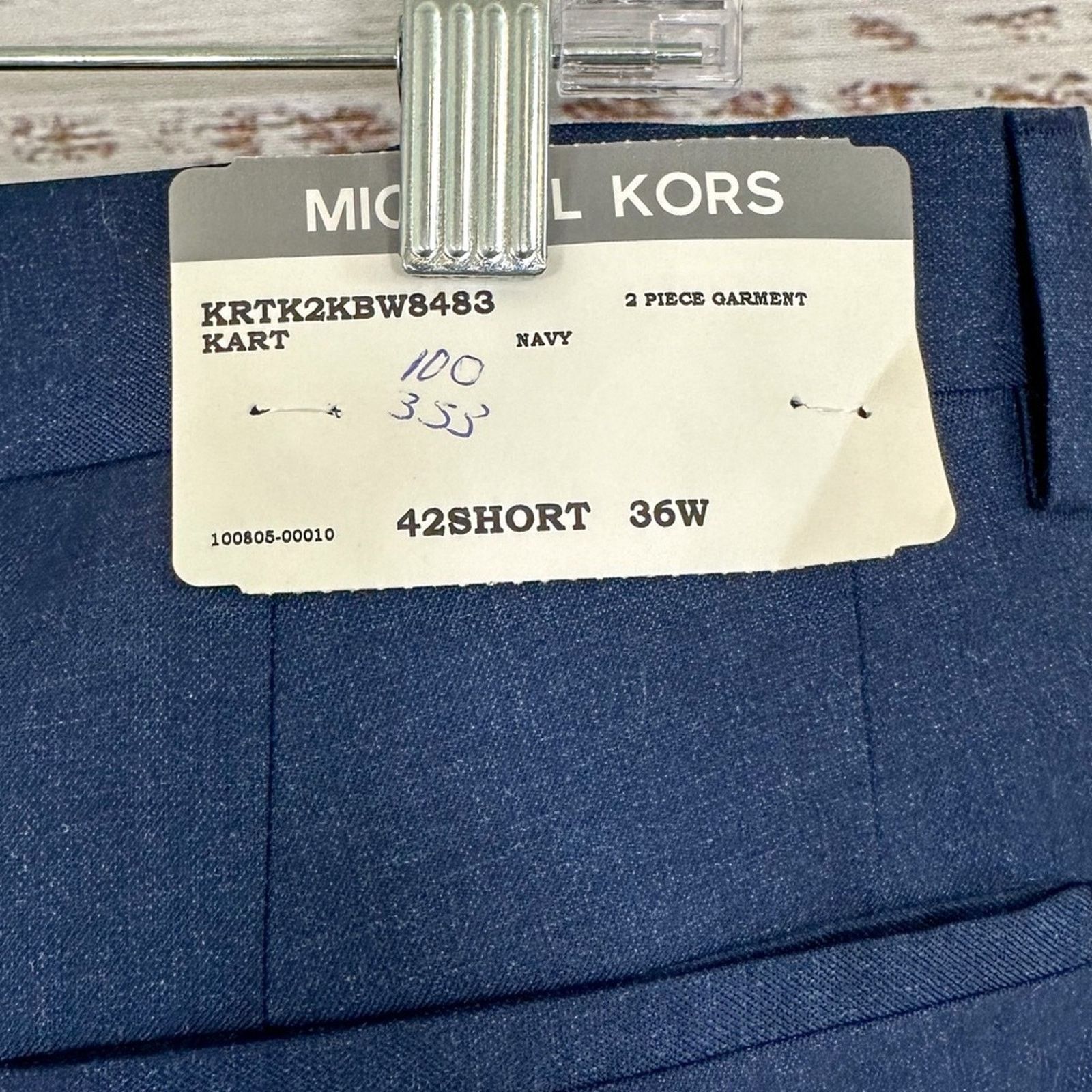 Michael Kors Michael Kors Bright Navy Tailorable Dress Pants NWT, Size 36 Size 34R - 4 Thumbnail