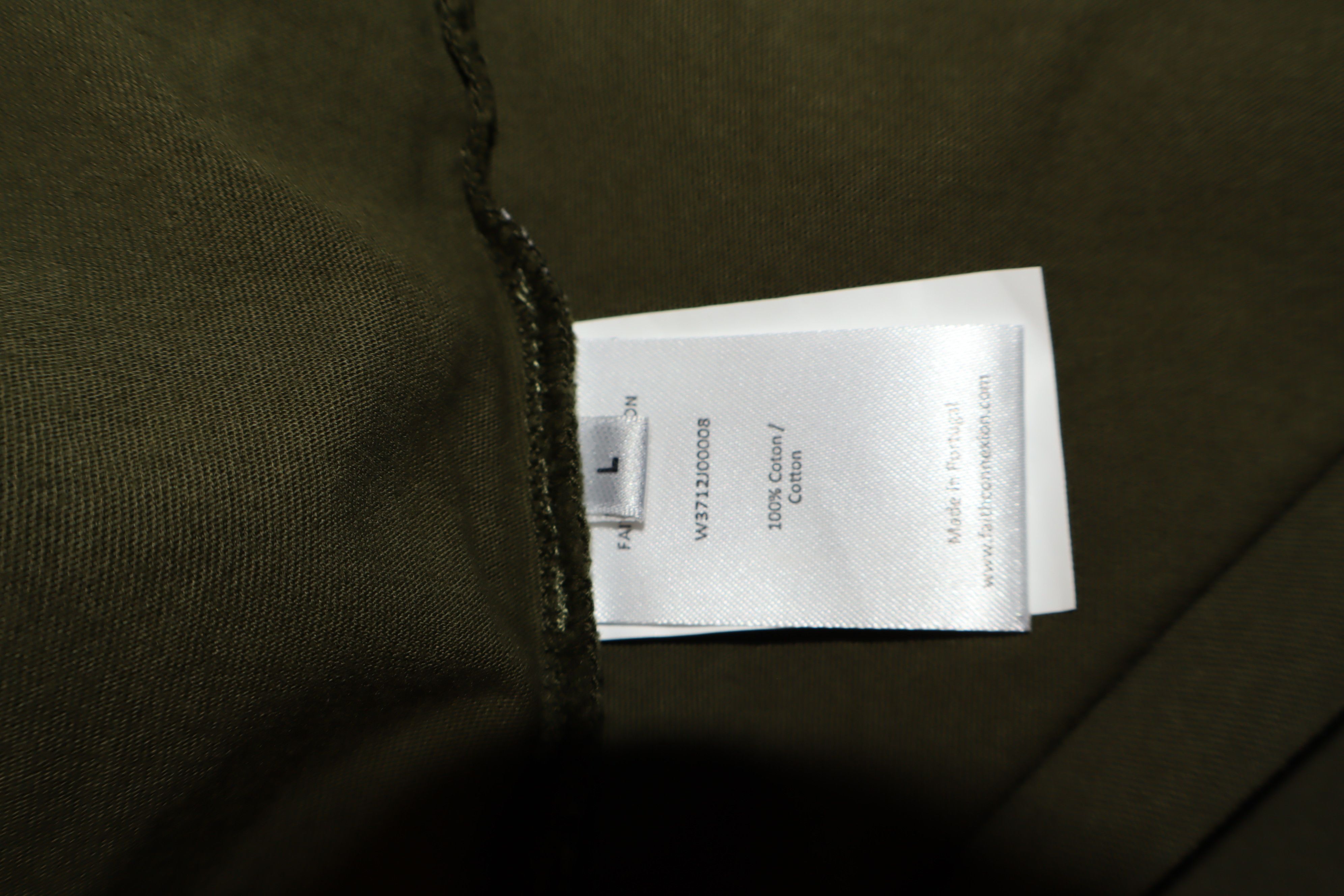 Faith Connexion Khaki fitted t-shirt Size US L / EU 52-54 / 3 - 8 Thumbnail