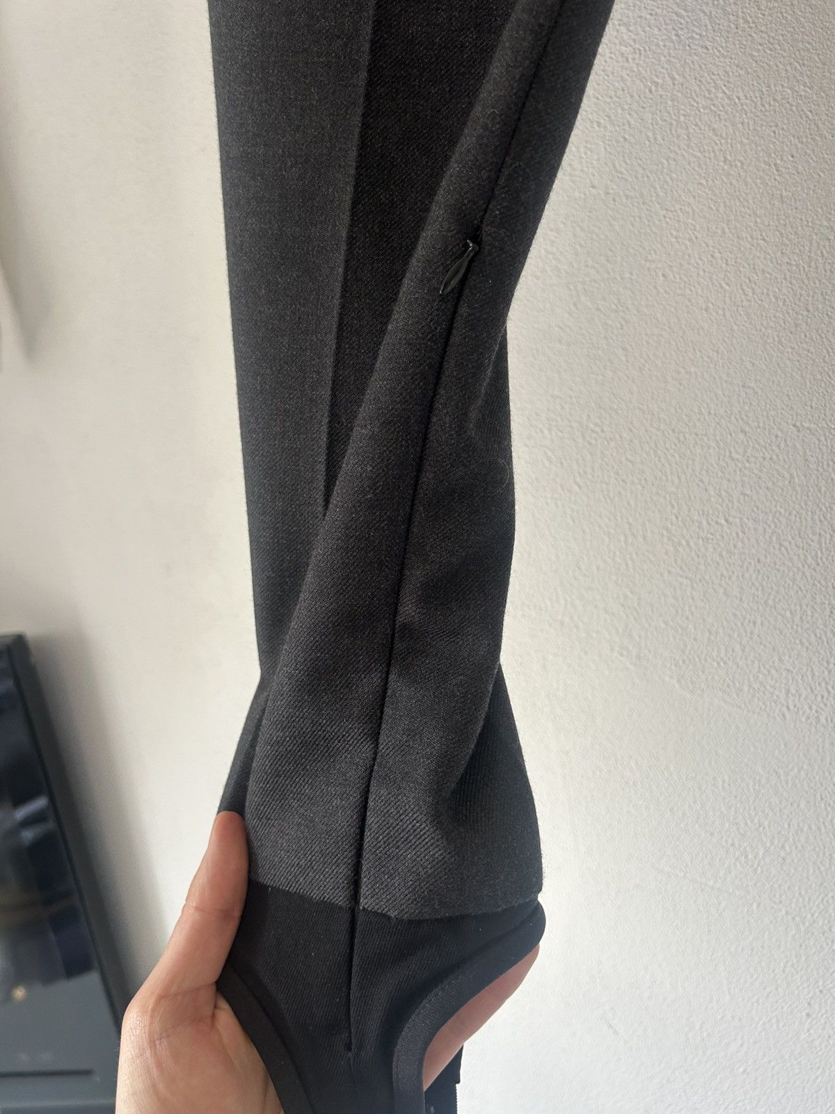 Prada Two-Tone Wool Stirrup Trousers Size US 36 / EU 52 - 6 Thumbnail