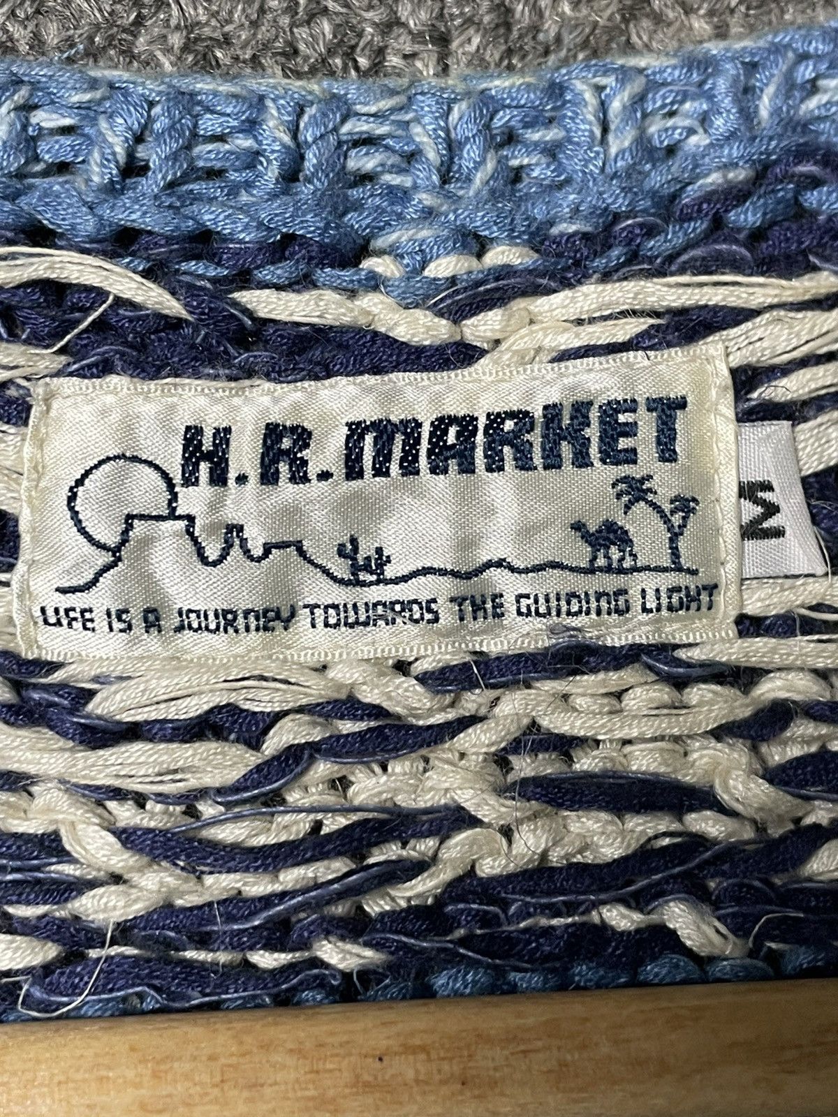 Japanese Brand × Vintage H.R Market Peace Patterned Knit Vest (43) Size US M / EU 48-50 / 2 - 7 Thumbnail