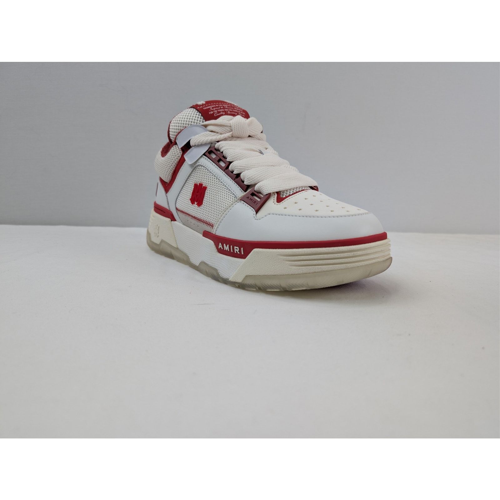 Amiri o1rshd1 Q:2 / MA-1 Low Top Sneakers in Red/White Size US 12 / EU 45 - 2 Thumbnail