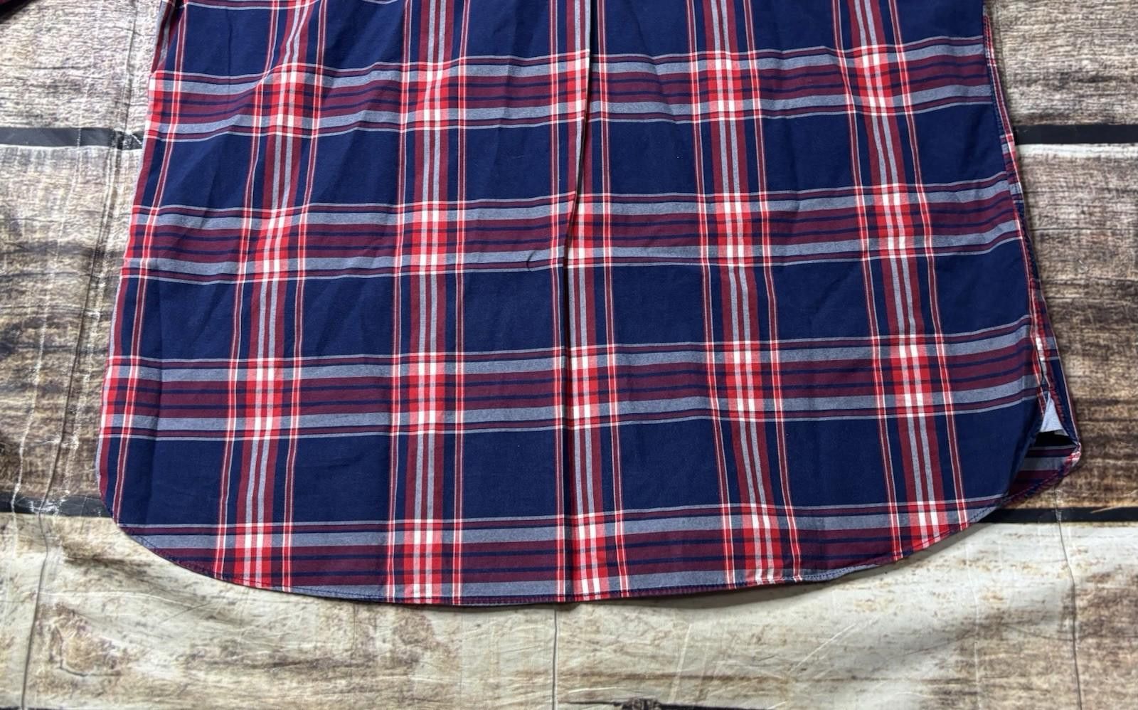 Bonobos Bonobos Shirt Men's Medium Plaid Blue Red Cotton Button Down Size US M / EU 48-50 / 2 - 7 Thumbnail