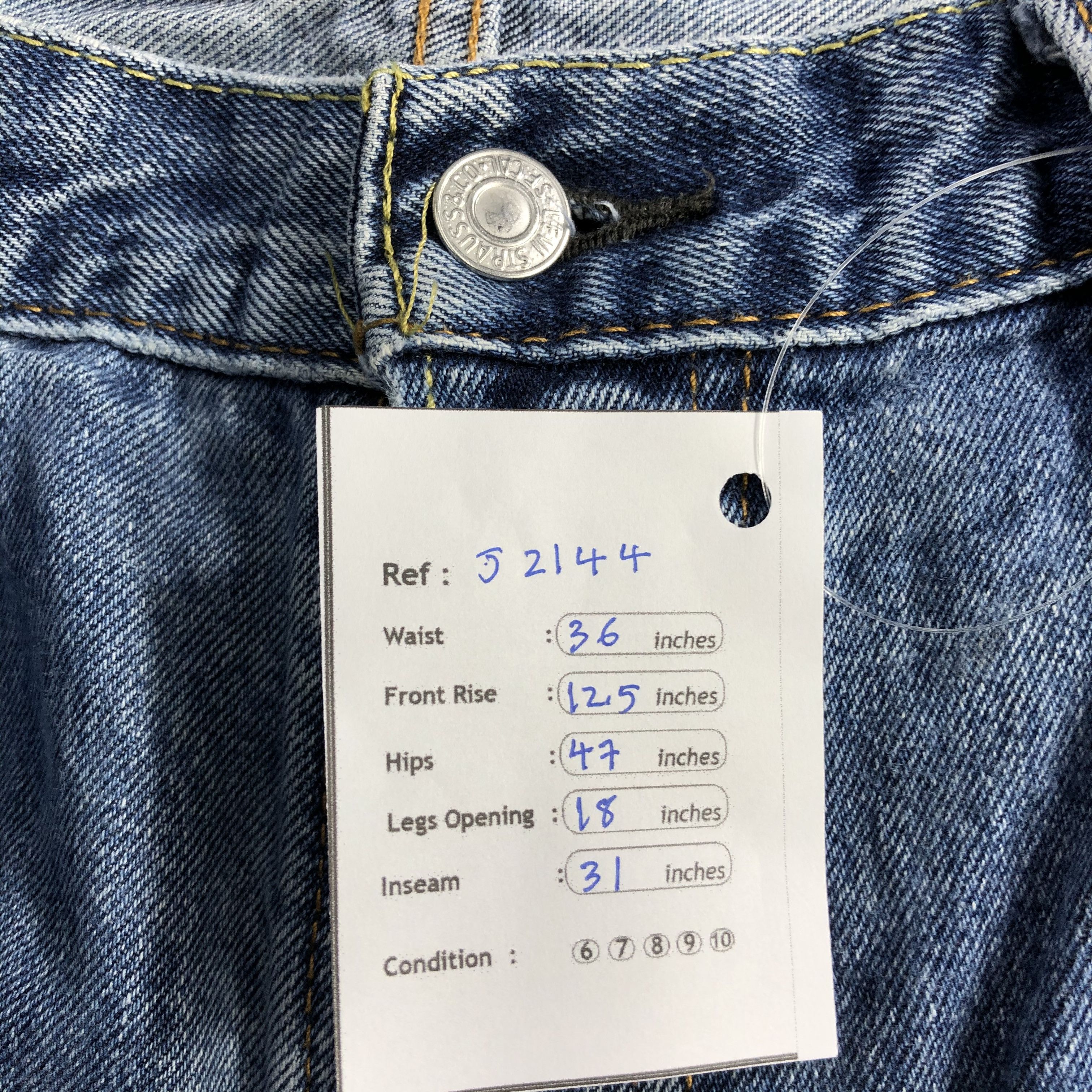 Levi's Vintage Blue Wash Levis 550 Jeans-J2144 Size US 36 / EU 52 - 14 Thumbnail