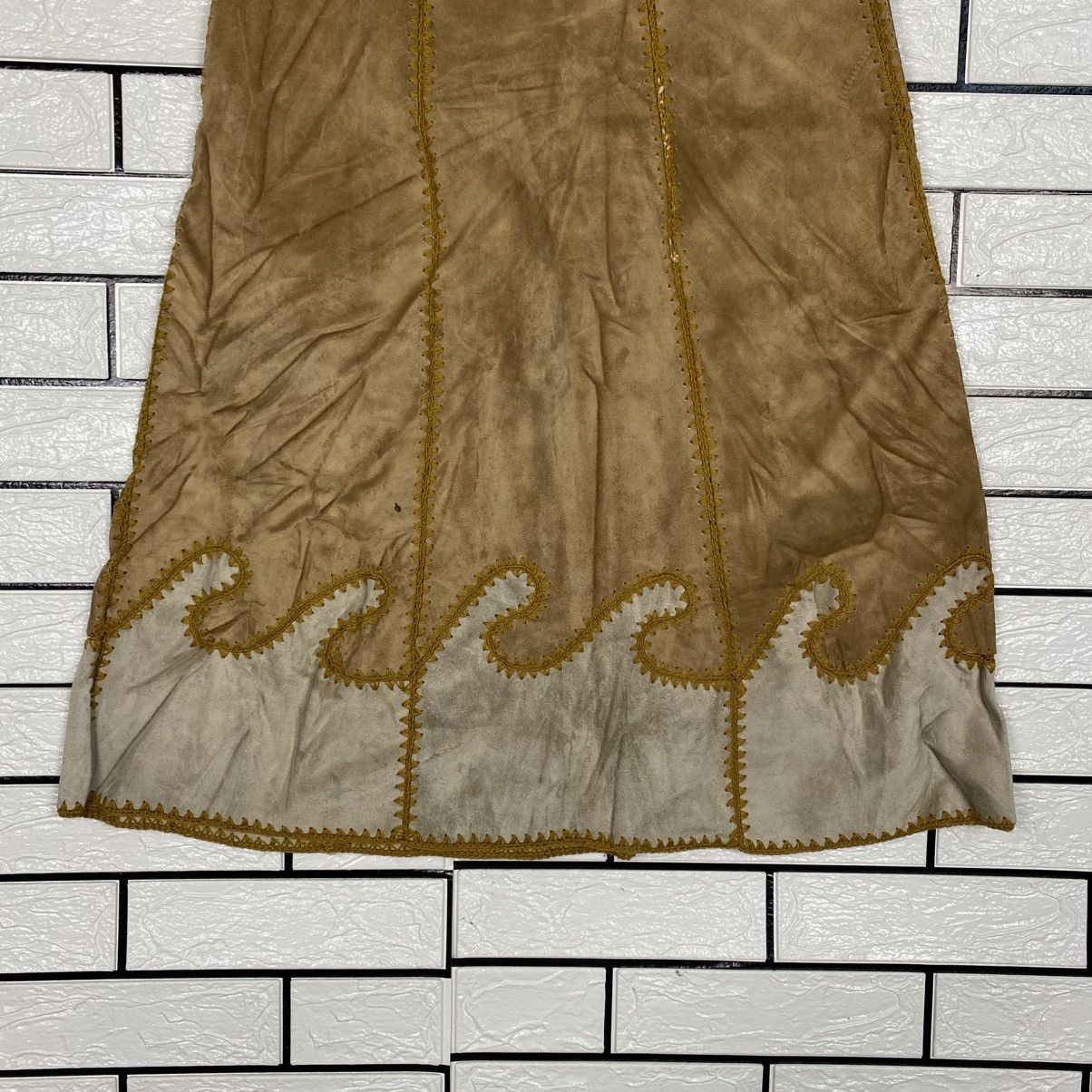 Japanese Brand 📌Vintage Unbranded Genuine Leather Long Skirt Issey Miyake Size 28" / US 6 / IT 42 - 11 Thumbnail