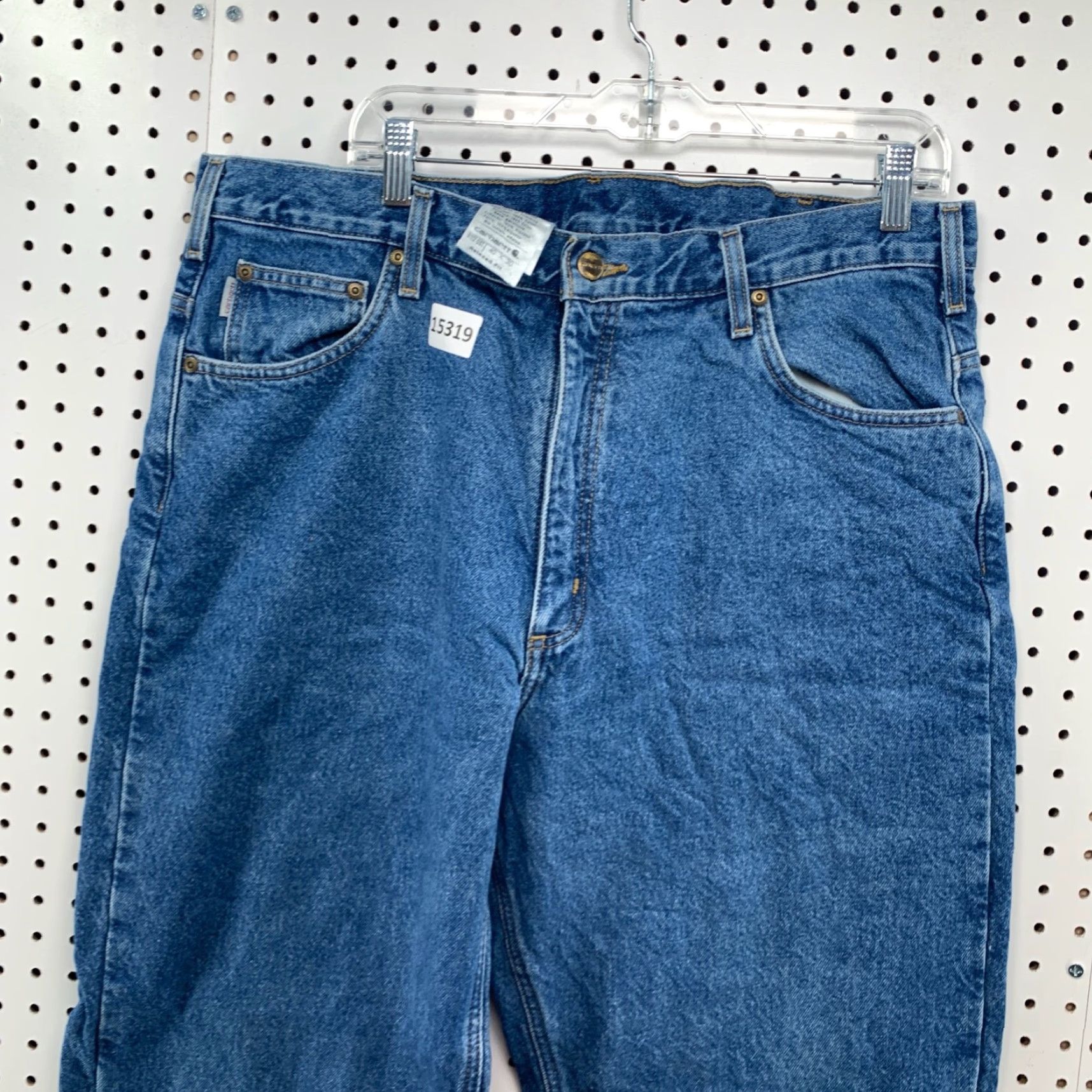 Carhartt VINTAGE Carhartt Jeans Relaxed Fit Straight Leg Flannel Lined Blue 38x39 Mens Size US 38 / EU 54 - 3 Thumbnail