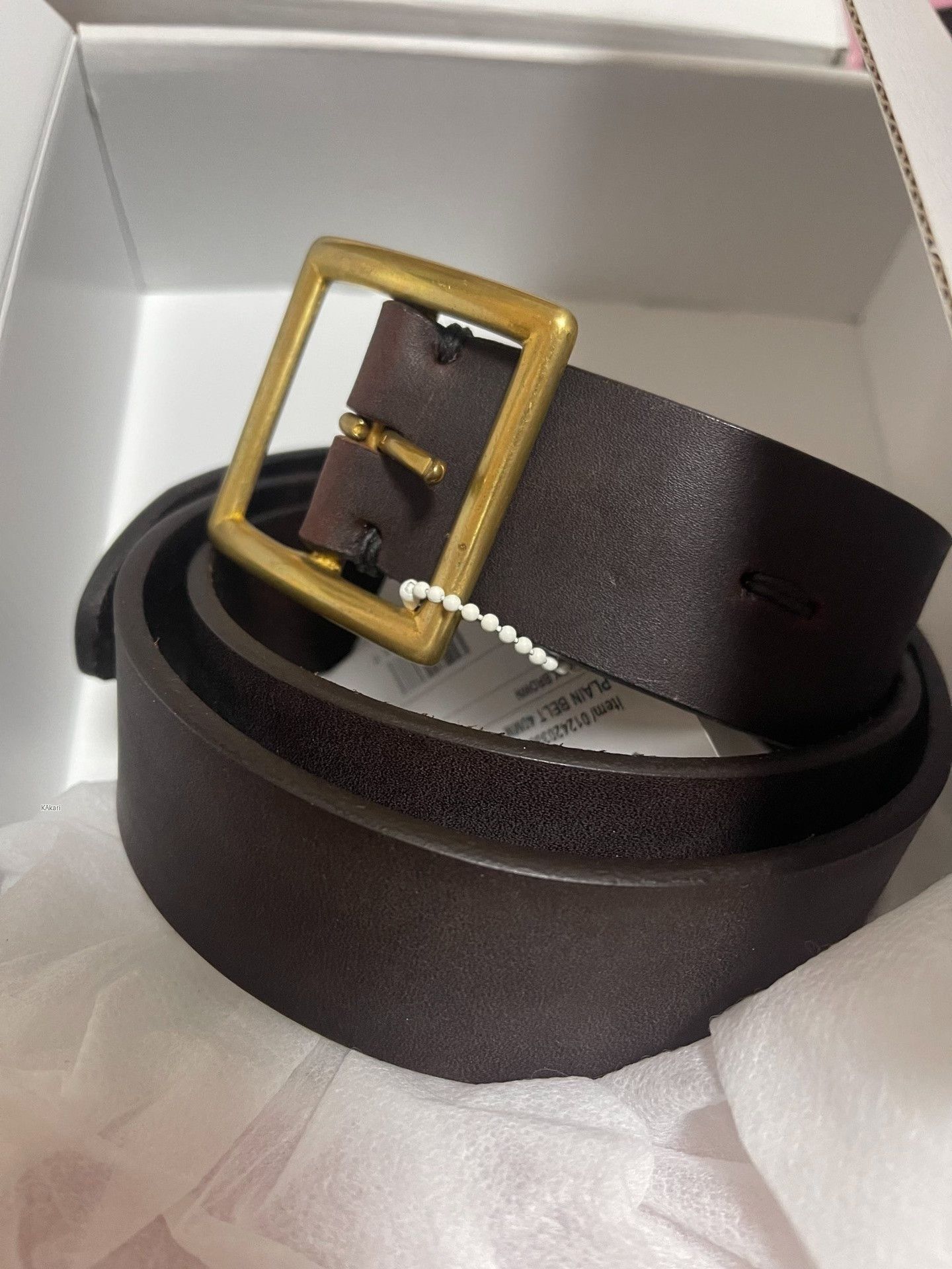 Visvim VISVIM 24AW PLAIN BELT 40MM Size ONE SIZE - 1 Thumbnail