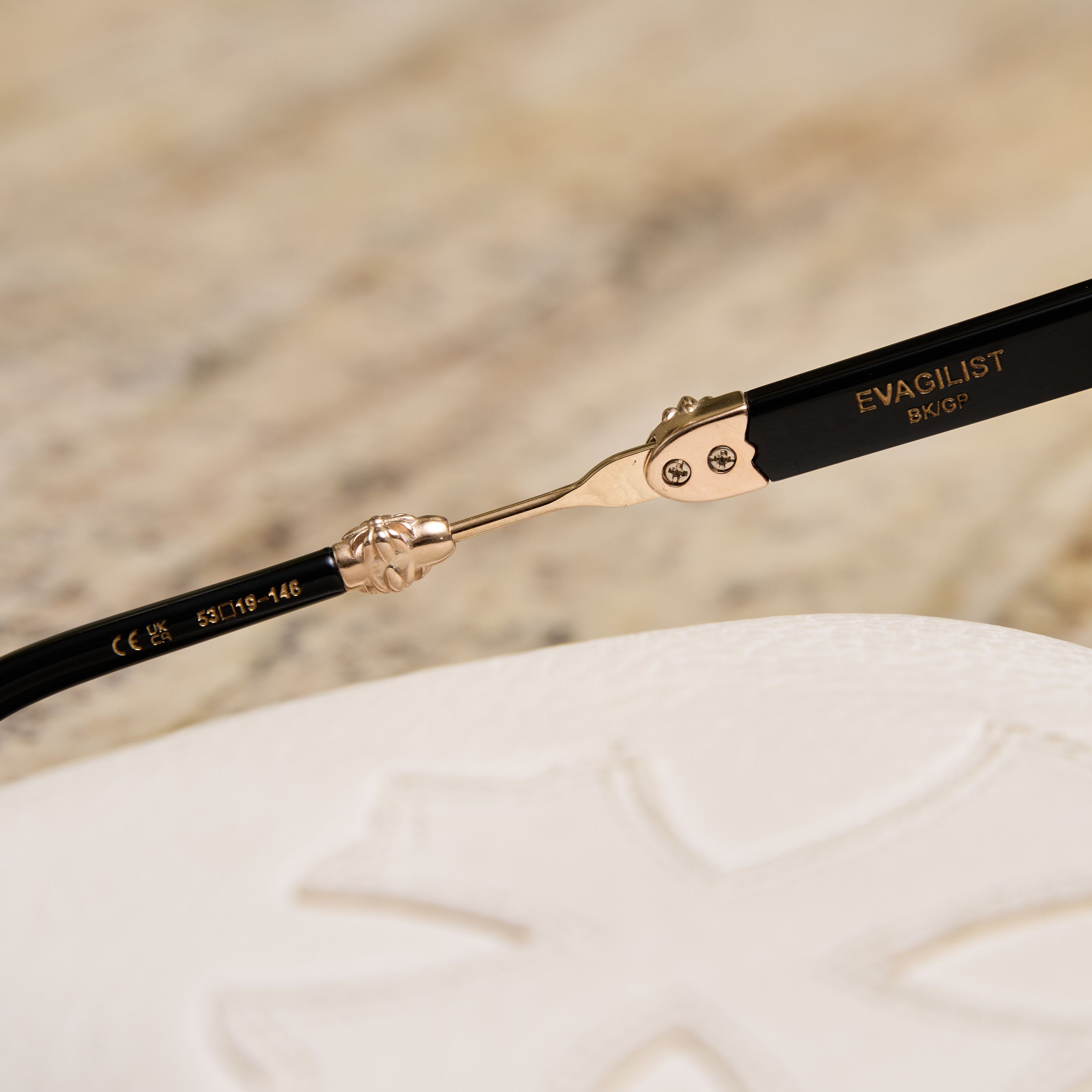 Chrome Hearts CHROME HEARTS EVAGILIST BLACK/GOLD PLATED Size ONE SIZE - 7 Thumbnail