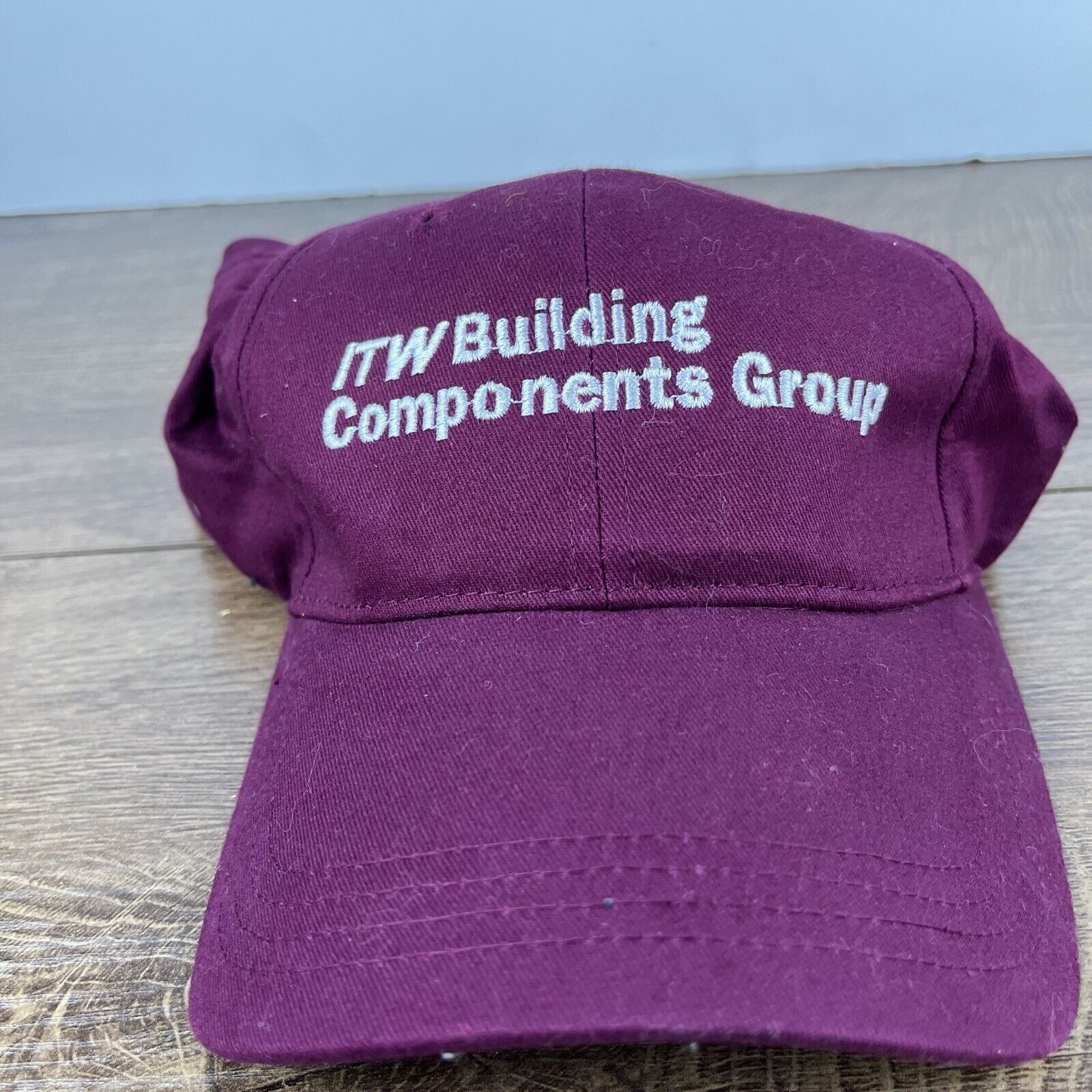 Other ITW Building Componets Group Hat Maroon Adjustable Hat Adult Size ONE SIZE - 2 Thumbnail