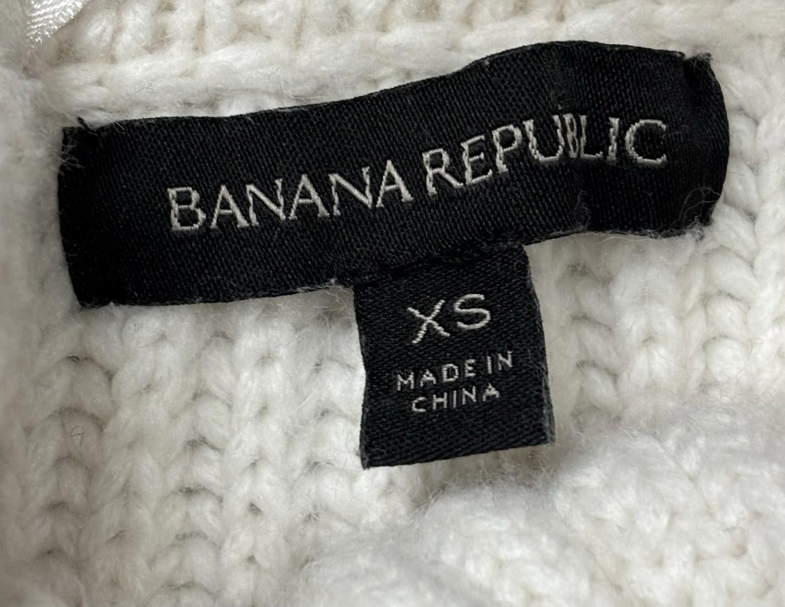 Banana Republic Banana Republic Sweater Womens XS Cable Merino Wool Alpaca Size XS / US 0-2 / IT 36-38 - 2 Thumbnail