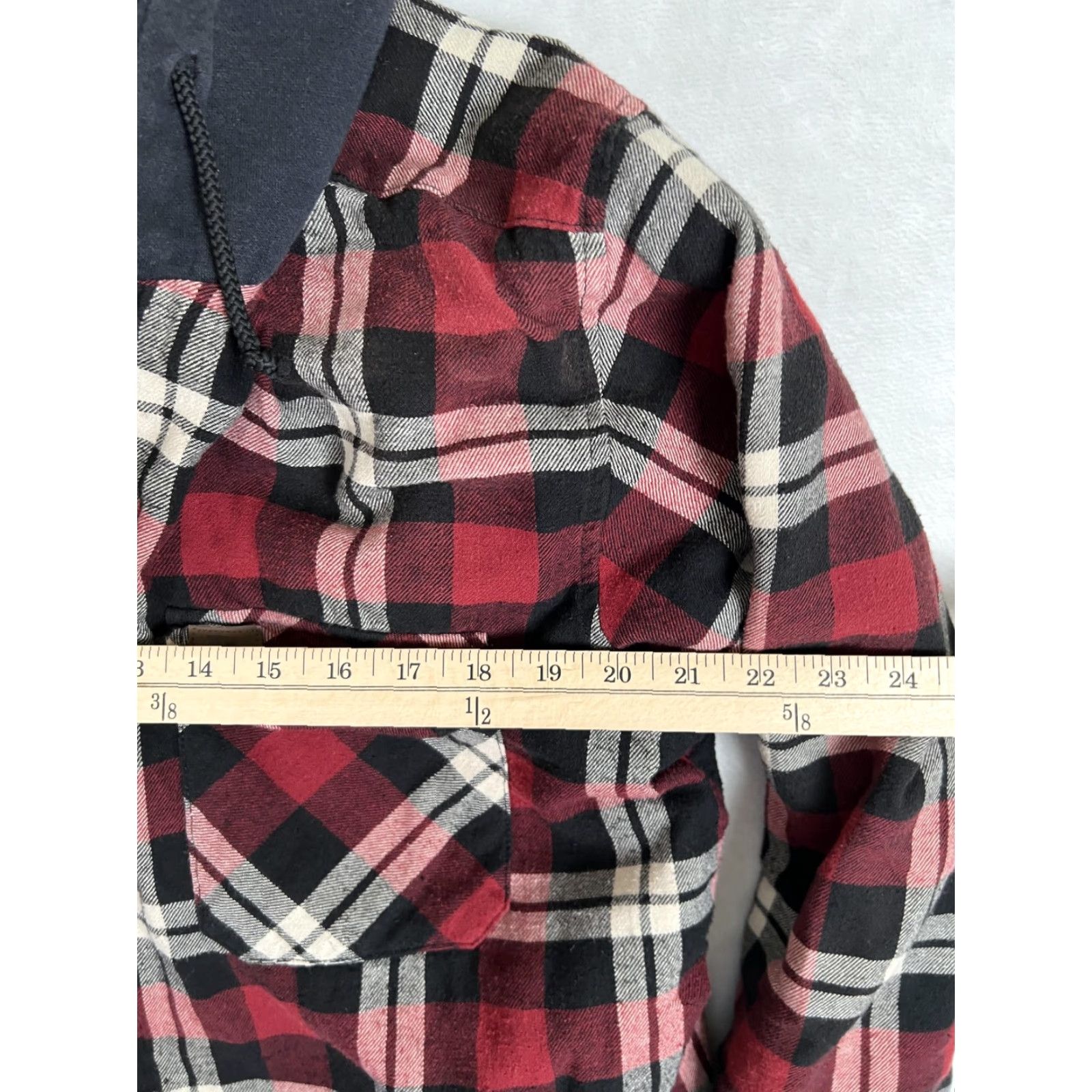 Wrangler VTG Wrangler Riggs Workwear Jacket Mens M Red Plaid Hooded Quilted Shacket Size US M / EU 48-50 / 2 - 6 Thumbnail