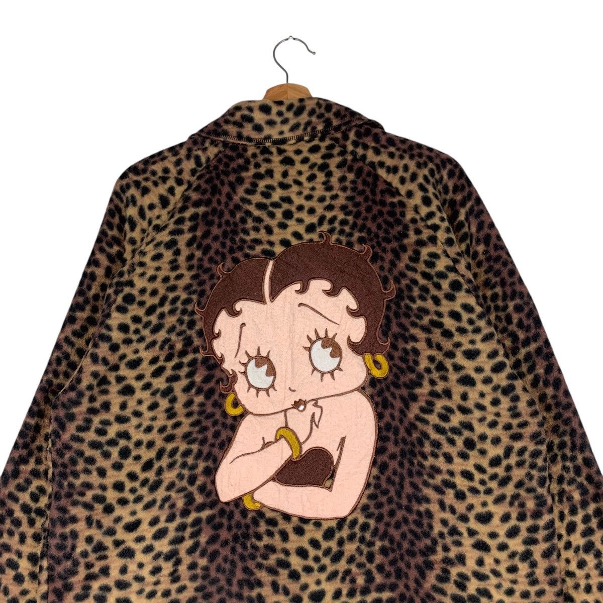 Cartoon Network BETTY BOOP Big Logo Cheetah Print Jacket #1395-C63 Size L / US 10 / IT 46 - 2 Thumbnail
