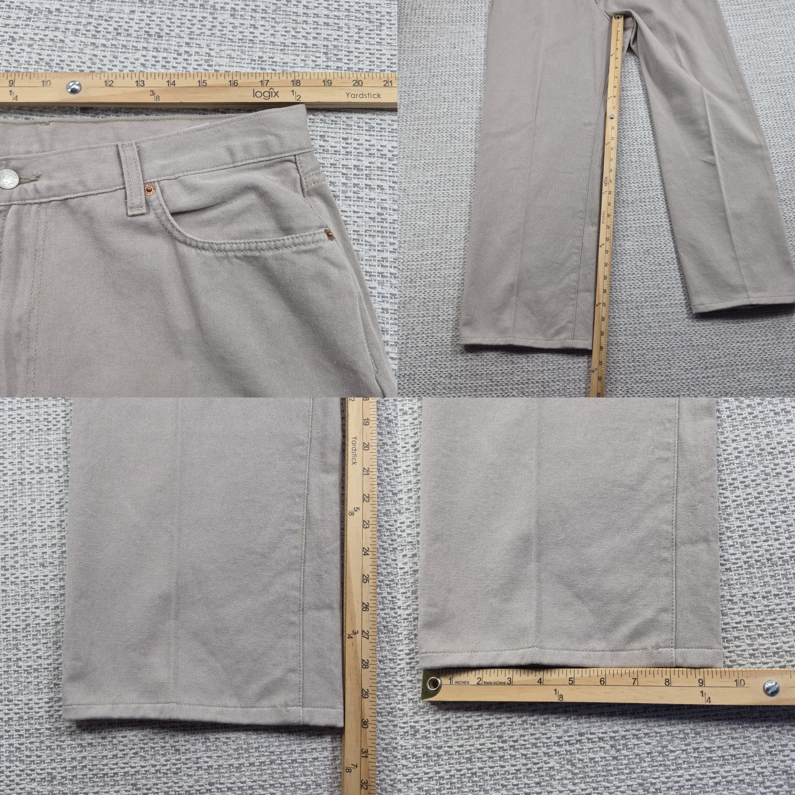 Lucky Brand Lucky Brand Dungarees Jeans Mens 38x31 Beige Straight Denim 90s Logo Retro USA Size 38 Mens Regular Size US 38 / EU 54 - 8 Thumbnail