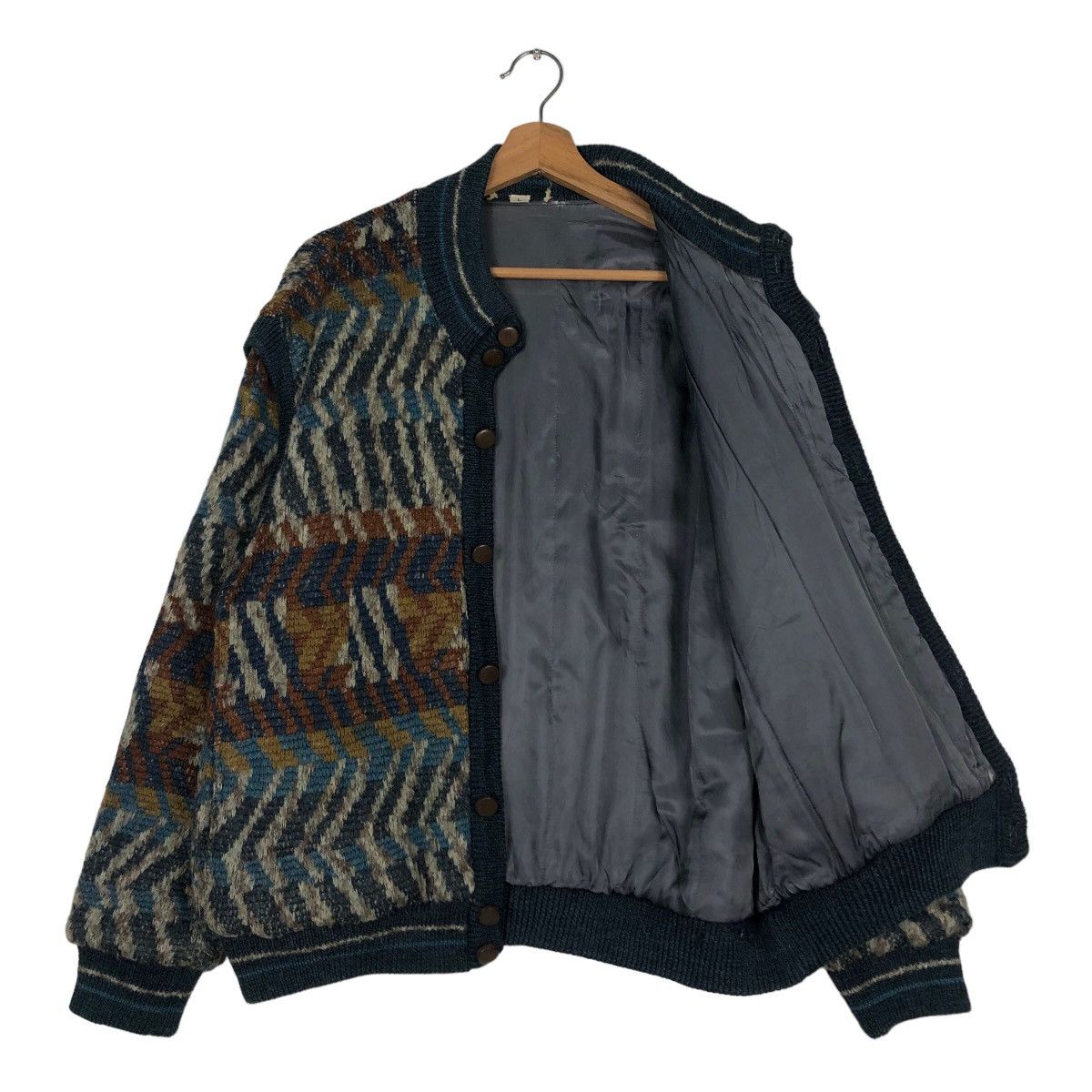 Japanese Brand 🔥Vintage Bomber Cardigan Jacket Japan Coogi Design Size US L / EU 52-54 / 3 - 11 Thumbnail