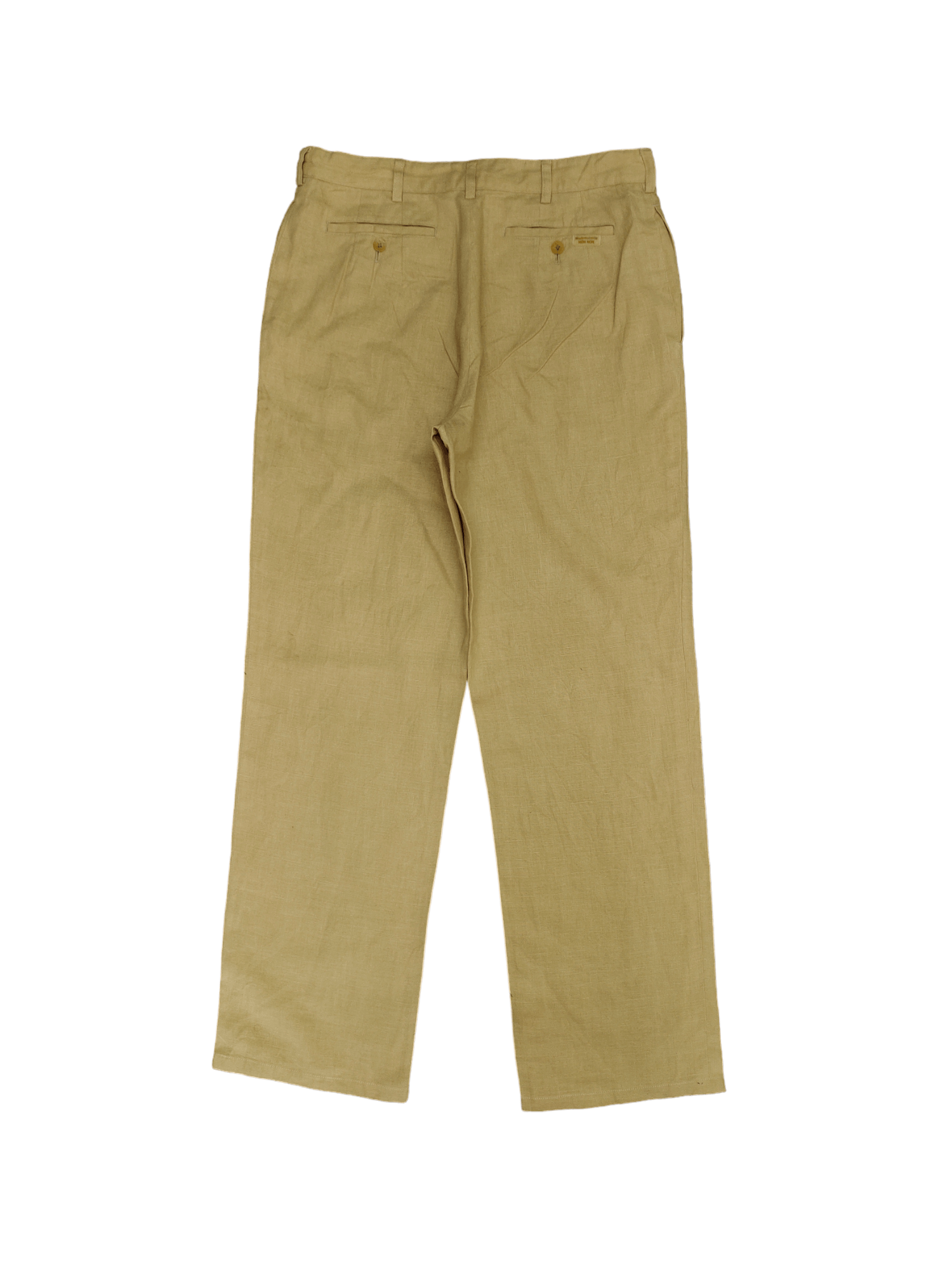 Mademoiselle Non Non Vintage 90s Mademoiselle Linen Trouser Pants Size US 29 - 10 Thumbnail