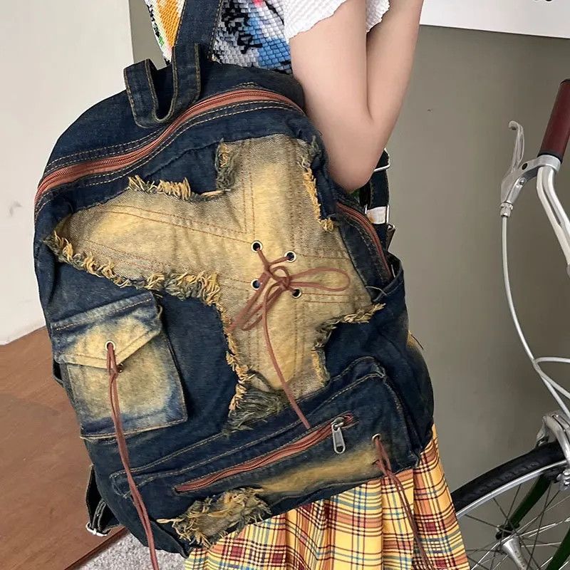 Vintage Denim backpack Size ONE SIZE - 2 Thumbnail