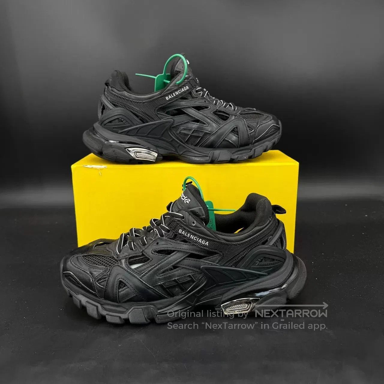 Balenciaga Black Chunky Sneakers - Size 6. Size US 6 / EU 39 - 3 Thumbnail