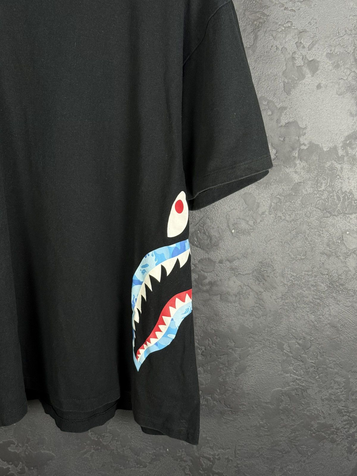 Bape Варе Bape Flame Side Shark Black Men’s Tee Size US XXL / EU 58 / 5 - 7 Thumbnail