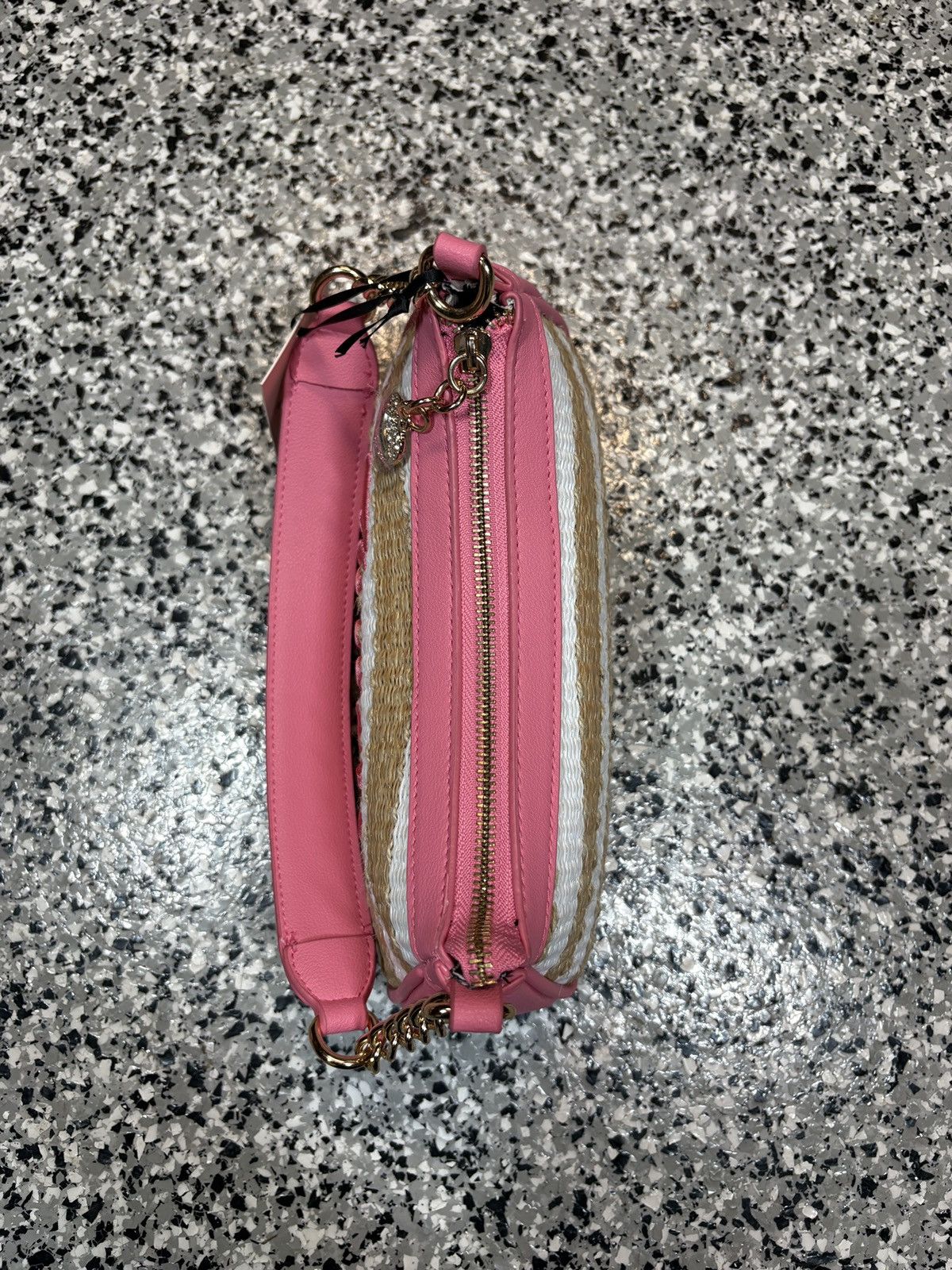 Juicy Couture Vintage Y2K Juicy Couture Gelato Pink Striped Shoulder Bag Size ONE SIZE - 3 Thumbnail