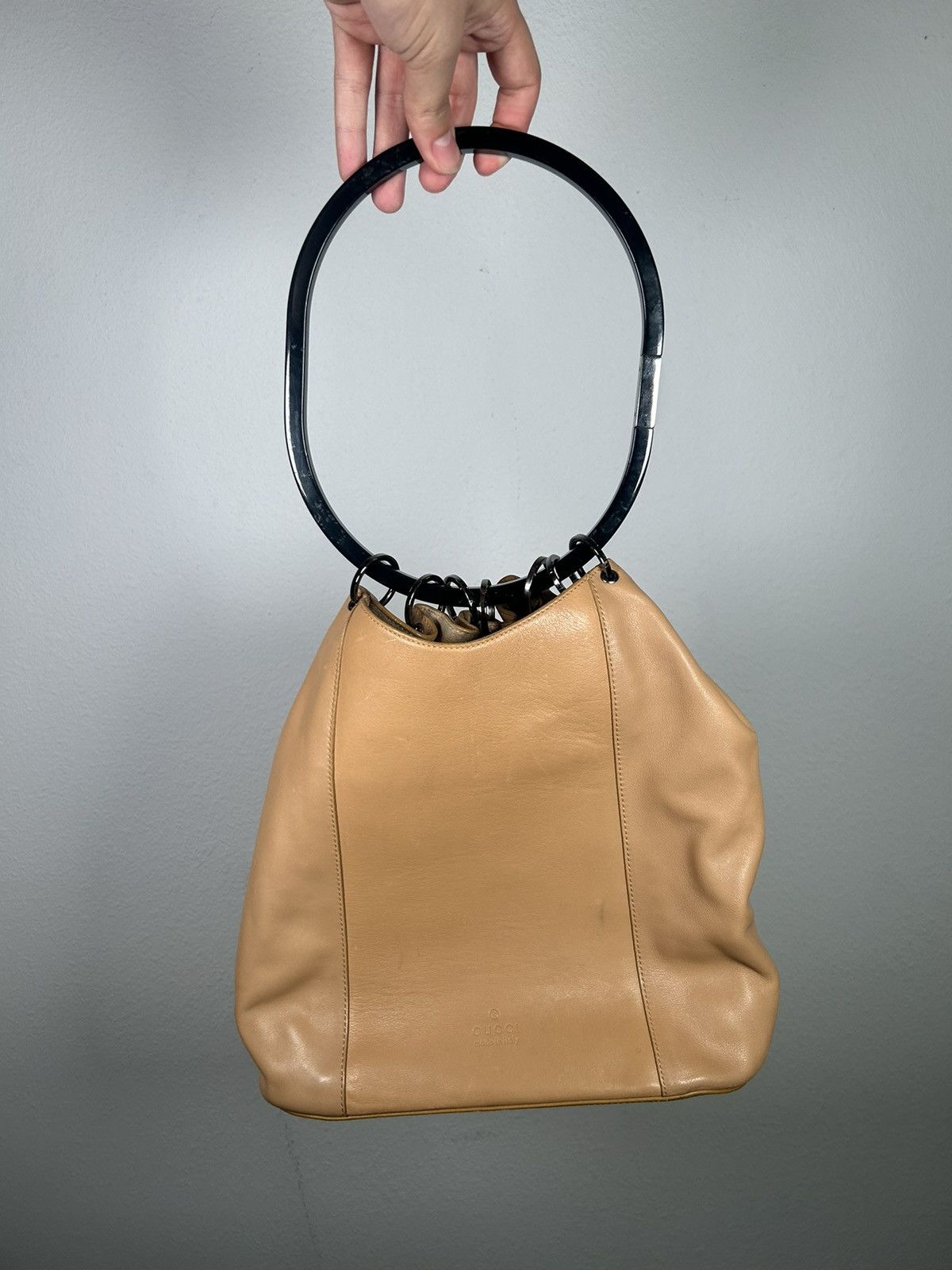 Gucci 00’s Leather Ring Bucket Bag Size ONE SIZE - 3 Thumbnail