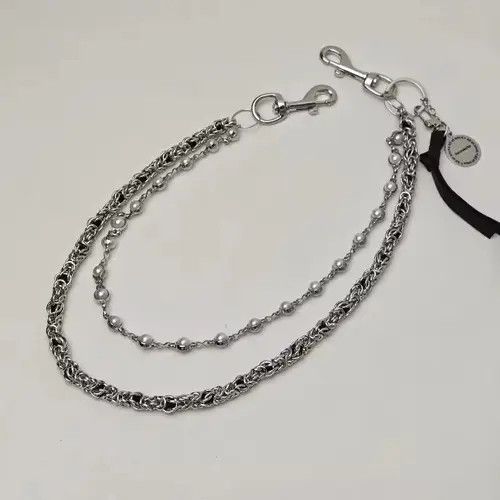 Jewelry 2 Layer Natural Echo Pearled Wallet Chain Size ONE SIZE - 1 Thumbnail