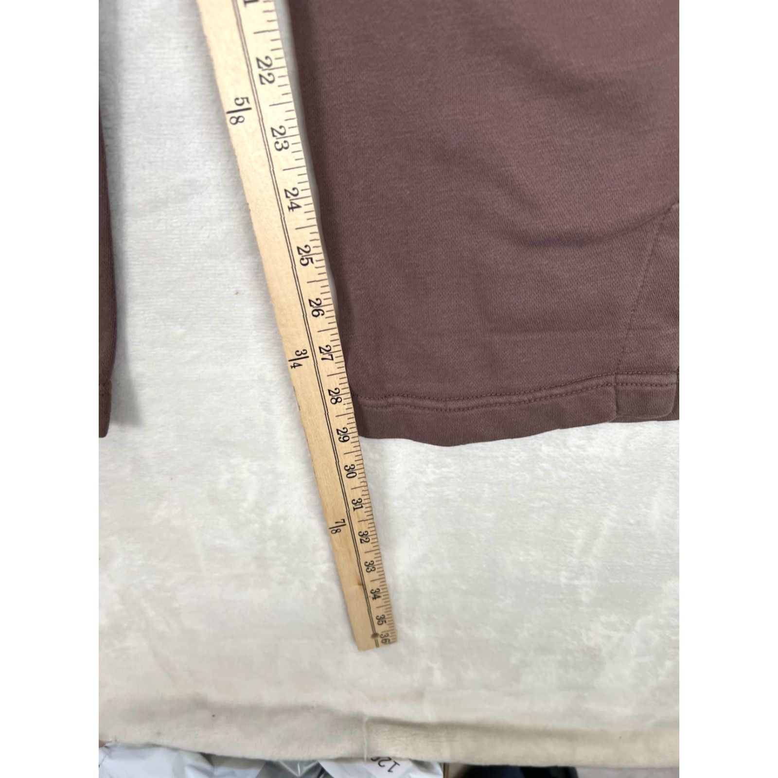 Nike Nike Sweatpants Women Small Brown Wide-Leg French Terry Just Do It Logo READ Size 28" / US 6 / IT 42 - 3 Thumbnail