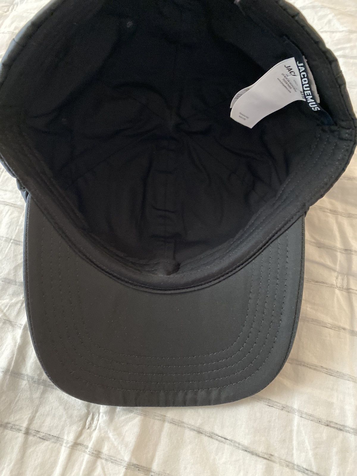 Jacquemus JACQUEMUS La Casquette Ovalie Black Cap Size ONE SIZE - 8 Thumbnail