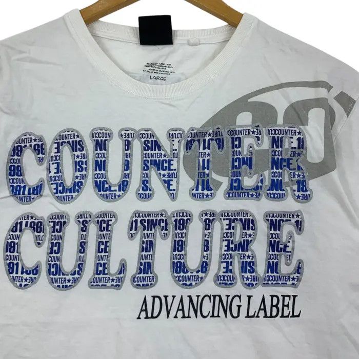 Vintage COUNTER CULTURE SKATEBOARD 1991 Monogram Tee Shirt Size L / US 10 / IT 46 - 3 Thumbnail