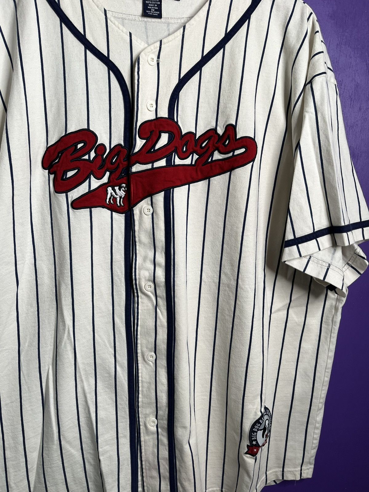 Big Dogs × Vintage Vintage 00s Big dogs script baseball jersey Size US XXL / EU 58 / 5 - 3 Thumbnail
