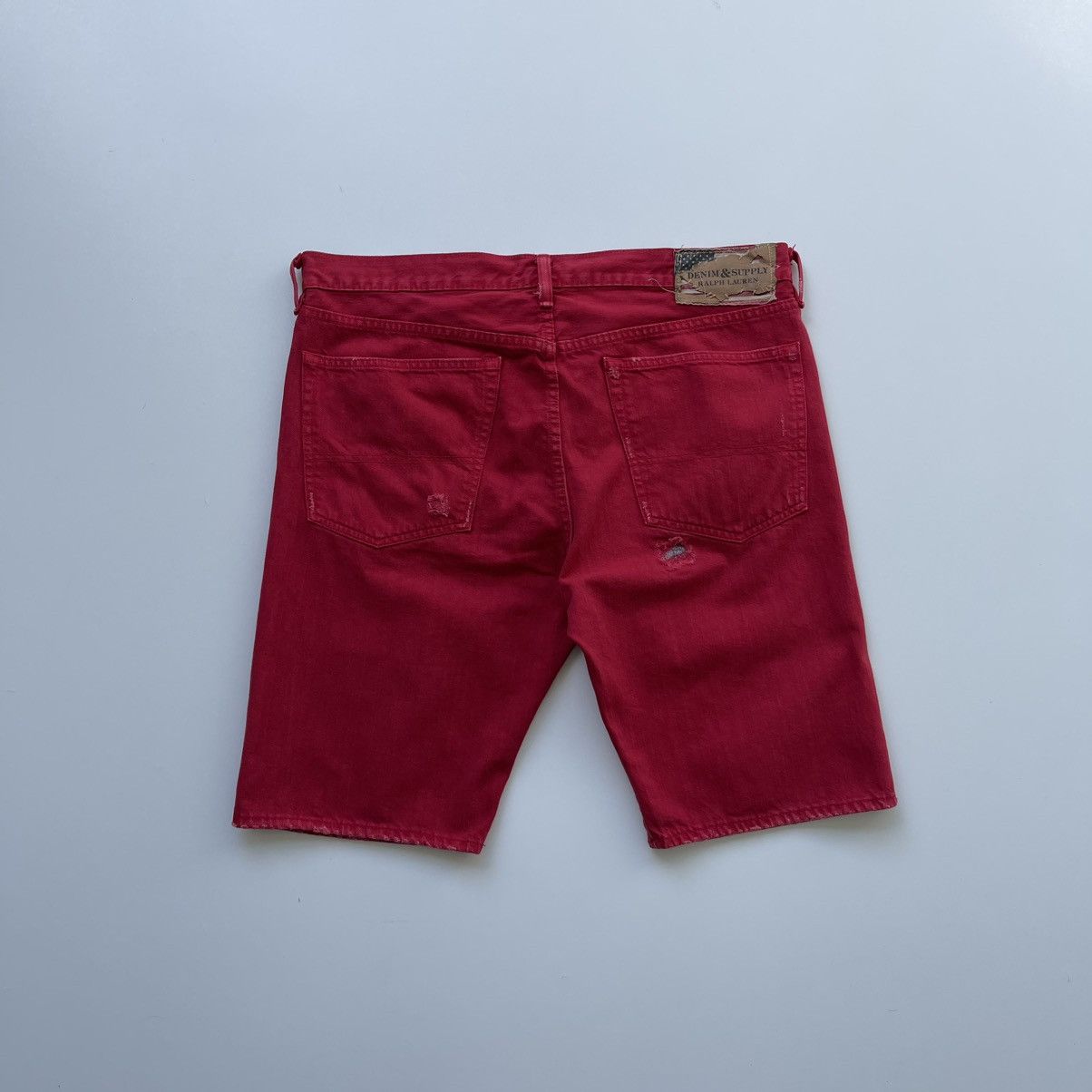 Denim & Supply Ralph Lauren × Polo Ralph Lauren × Ralph Lauren Ralph Lauren Denim & Supply Distressed Denim Slim Fit Shorts Size US 36 / EU 52 - 3 Thumbnail