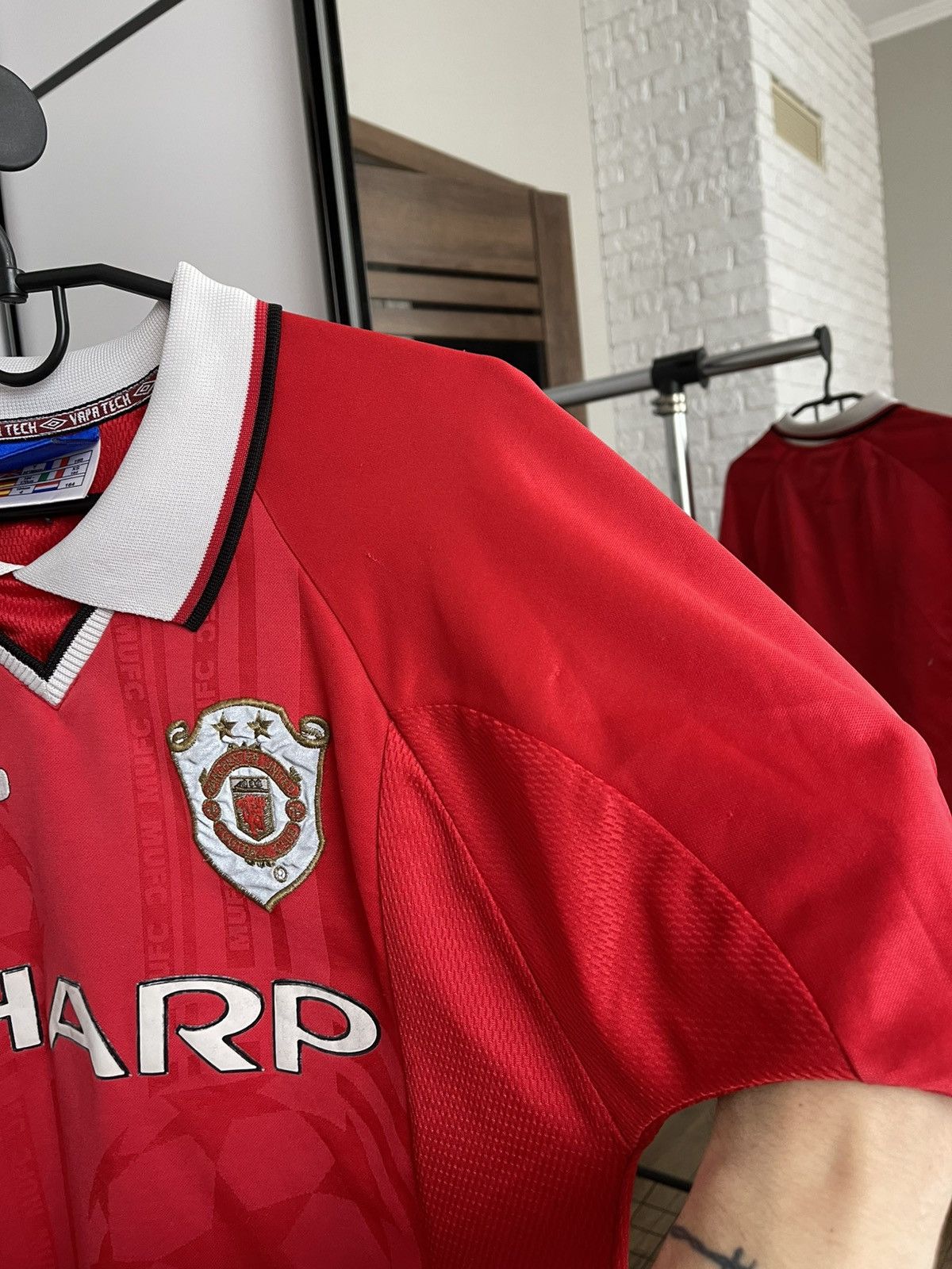 Umbro 1999/2000 Umbro Manchester United Vintage Soccer Jersey Tee Size US S / EU 44-46 / 1 - 16 Thumbnail