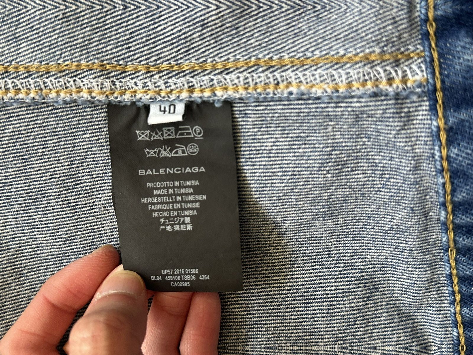 Balenciaga Balenciaga Swing Denim Jacket Size US S / EU 44-46 / 1 - 4 Thumbnail