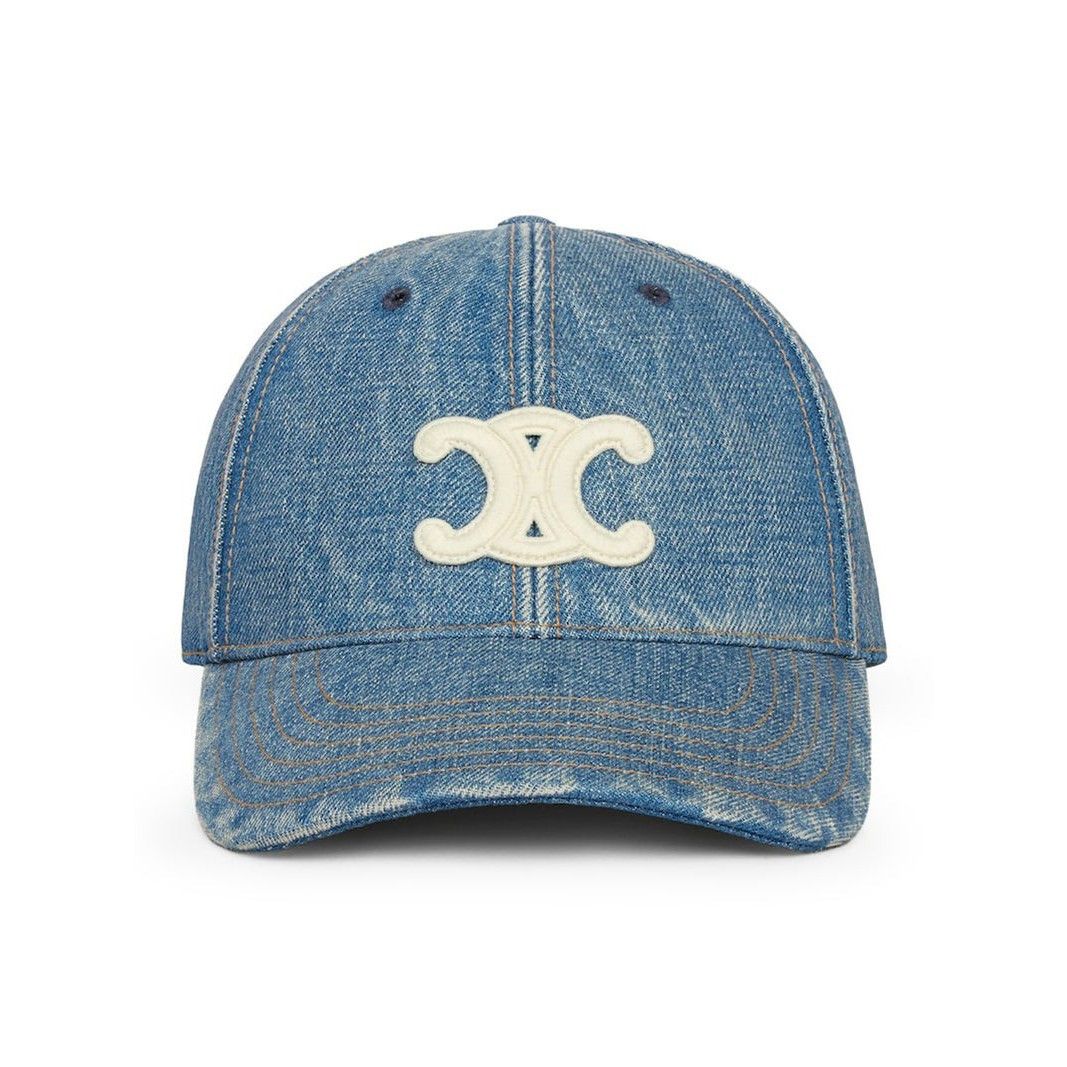 Celine CELINE Triomphe Union Wash Baseball Cap New & Authentic (Men Size ONE SIZE - 1 Thumbnail