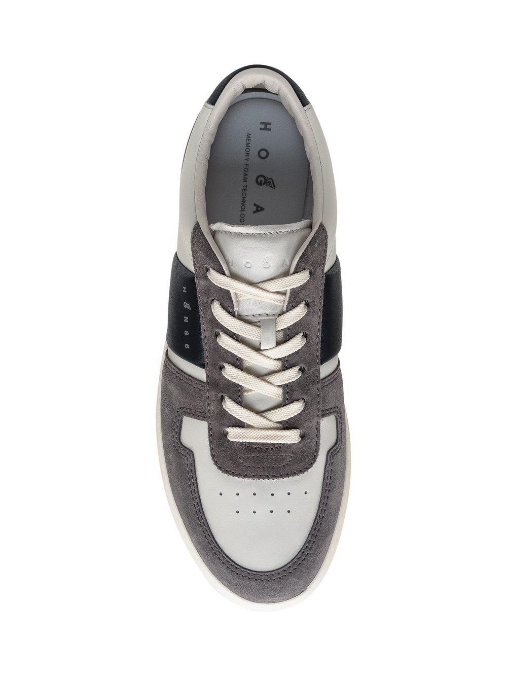 Hogan o1s22i1n1024 Smooth & Suede Leather H-Tv Sneakers Multicolor Size US 11 / EU 44 - 4 Thumbnail