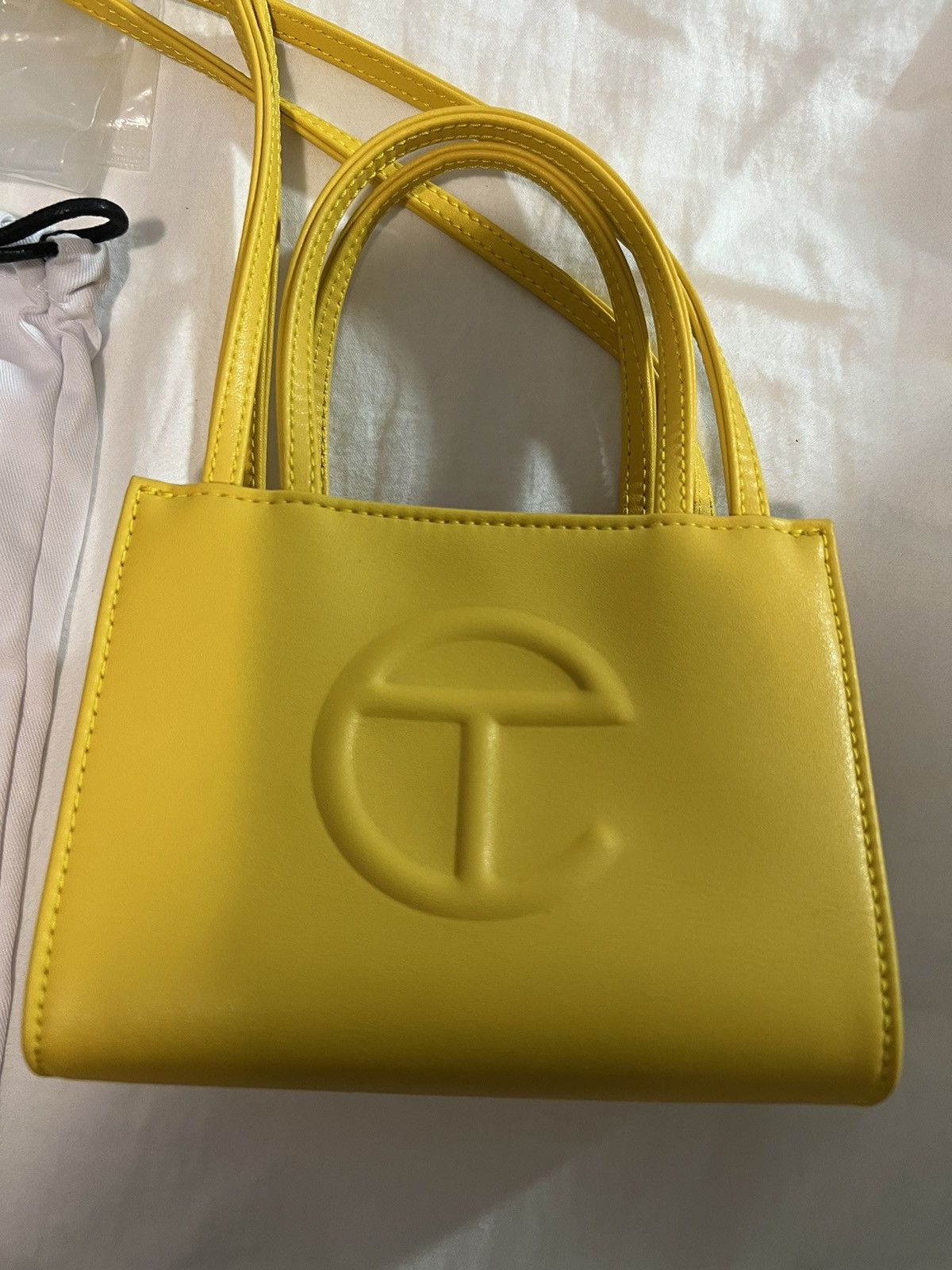 Telfar Telfar Shopping Bag - Yellow Small Size ONE SIZE - 6 Thumbnail
