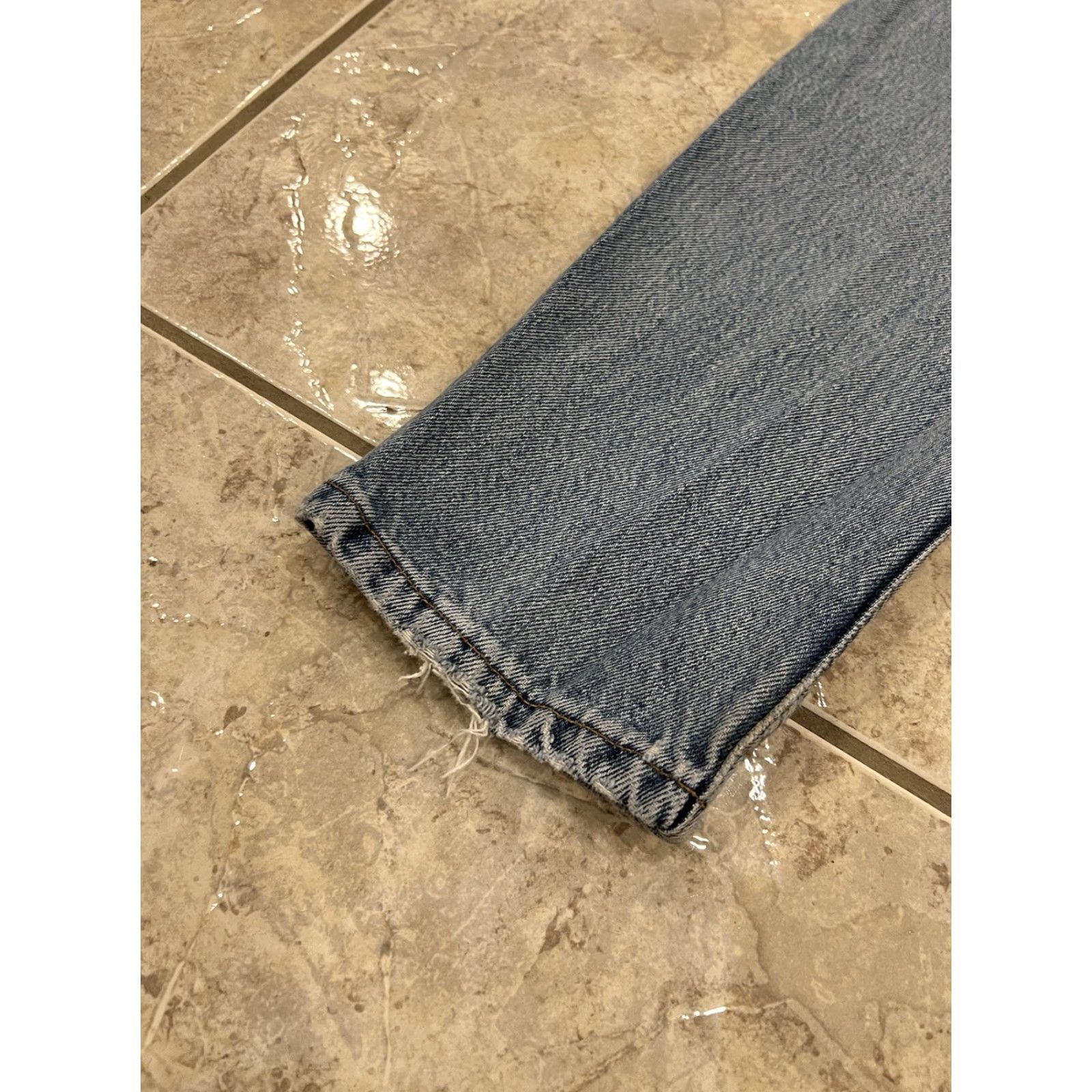 Levi's VINTAGE Levi's 512 Jeans Slim 34X30 Men Distressed Jeans 5-Pocket Denim Blue USA 90s Retro Size US 34 / EU 50 - 5 Thumbnail