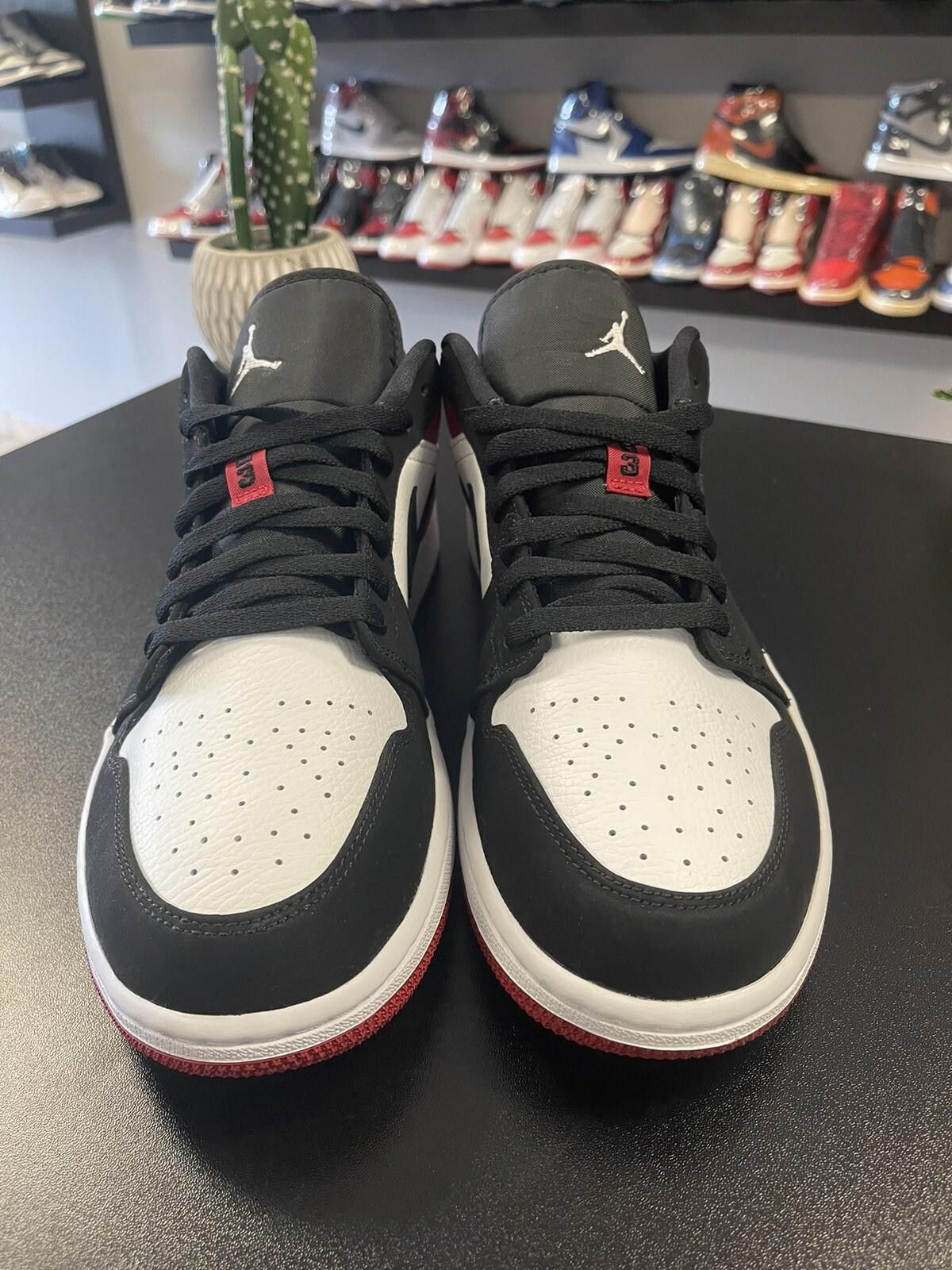 Jordan Brand Air Jordan 1 Low Black Toe Style # 553558-116 Size 11.5 Size US 11.5 / EU 44-45 - 2 Thumbnail