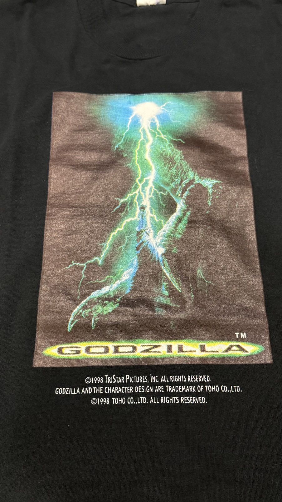 Fruit Of The Loom Vintage Godzilla 1998 Summer Promo Tshirt Size US L / EU 52-54 / 3 - 8 Thumbnail