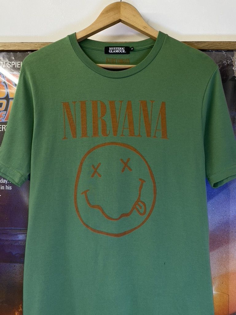 Hysteric Glamour 2009 Vintage Hysteric Glamour x Nirvana Smiley Band Tee Size US M / EU 48-50 / 2 - 2 Thumbnail