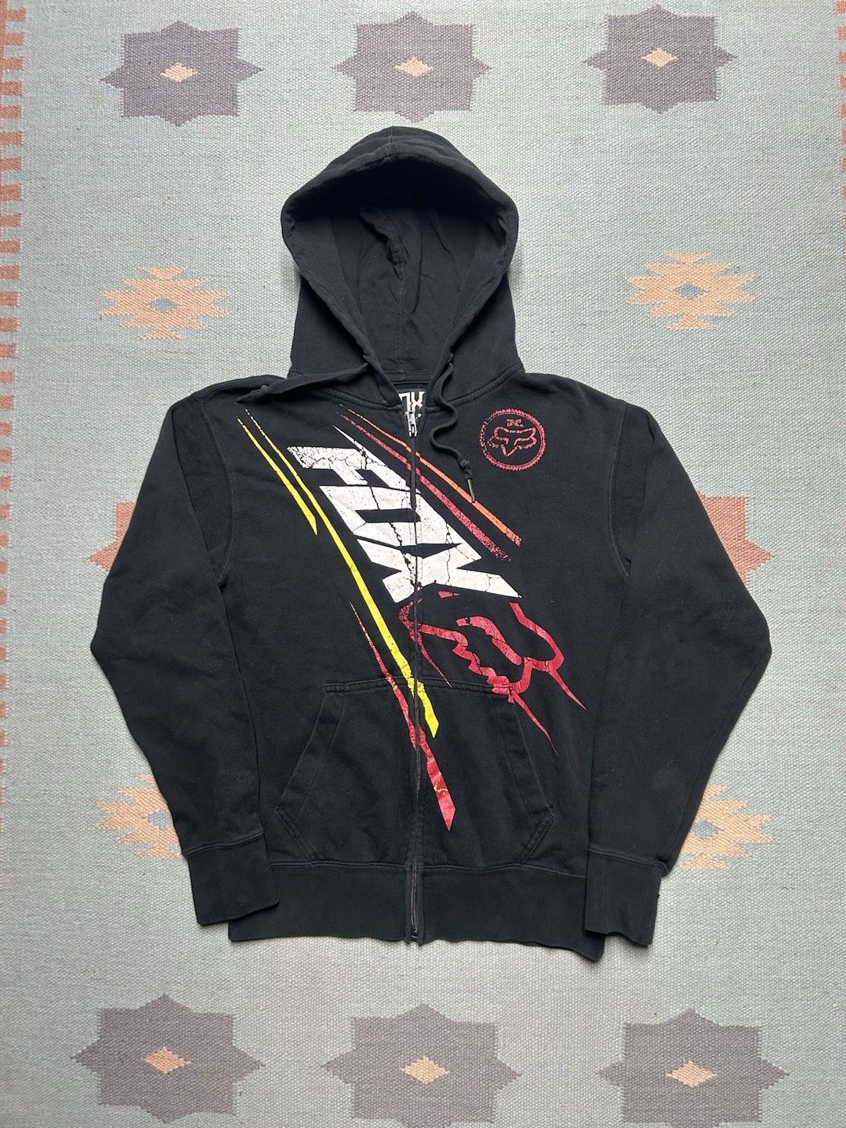 Vintage y2k fox racing hoodie zip spell out logo skater grunge small Size US S / EU 44-46 / 1 - 1 Thumbnail
