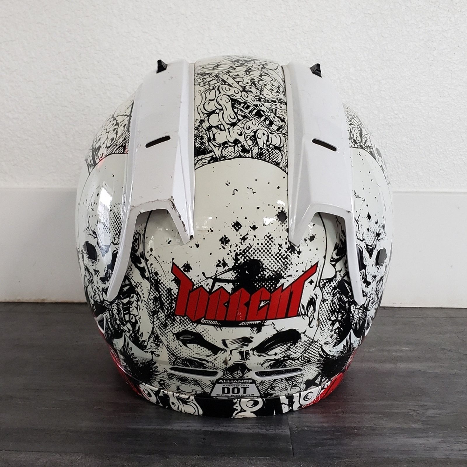 Other White | ICON | Alliance Torrent Full Face Motorcycle Helmet Size ONE SIZE - 5 Thumbnail