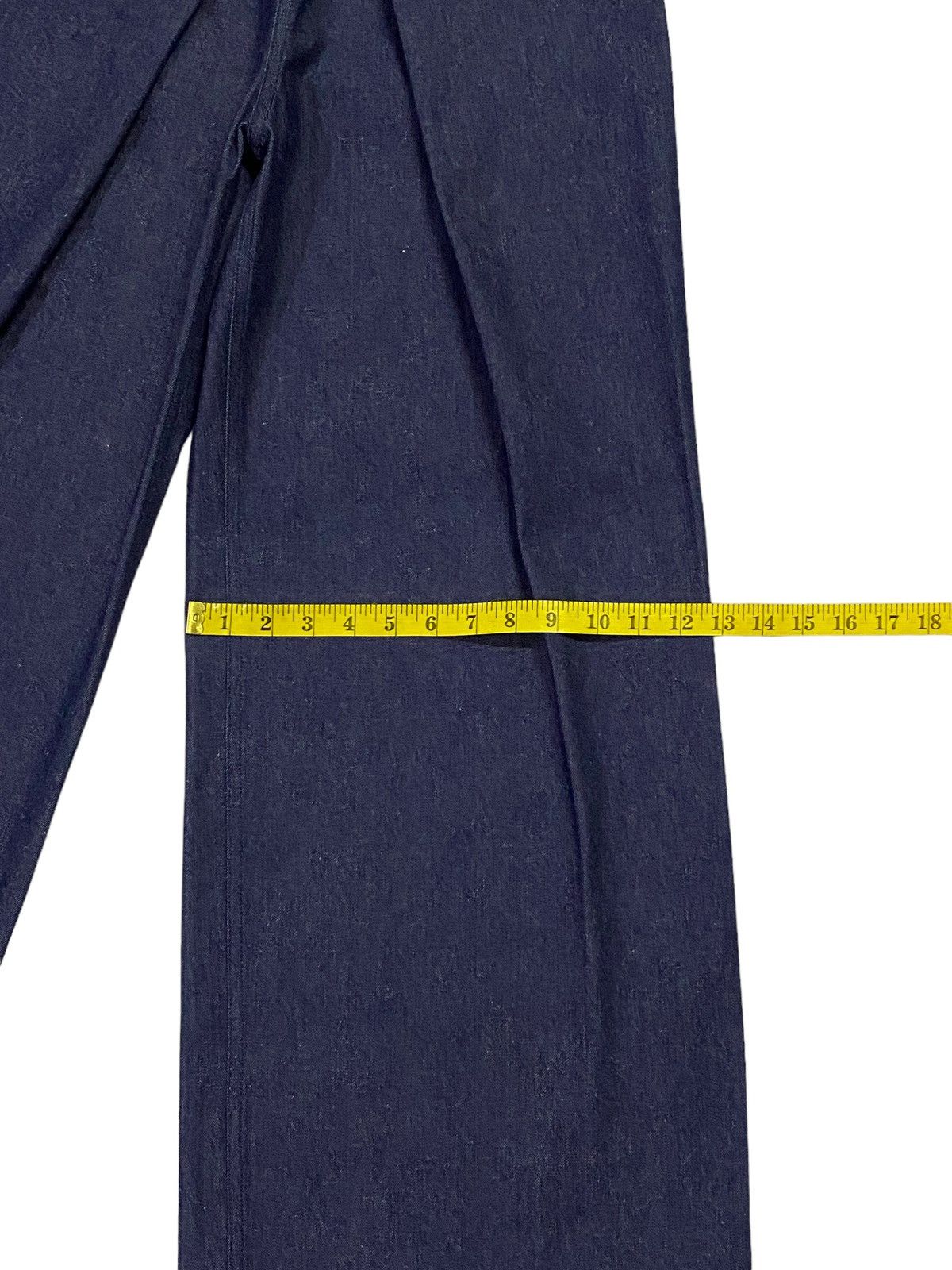 JOHN LAWRENCE SULLIVAN × Japanese Brand John Lawrence Sullivan Rigid Denim Wide Pants Size 25" / US 0 / IT 36 - 10 Thumbnail