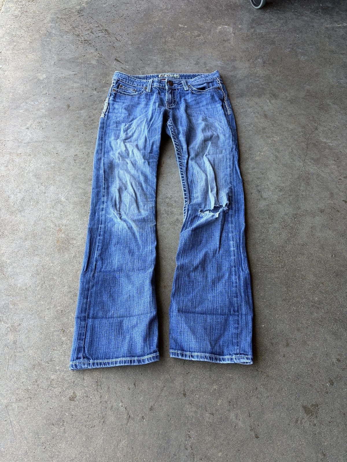 BKE Vintage BKE Bootcut Flare Jeans 27x33 Size US 27 - 3 Thumbnail