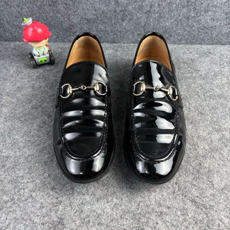 Gucci Gucci Black Patent Leather Low-Heeled Shoes - Size US 5.5 / EU 38 - 2 Thumbnail